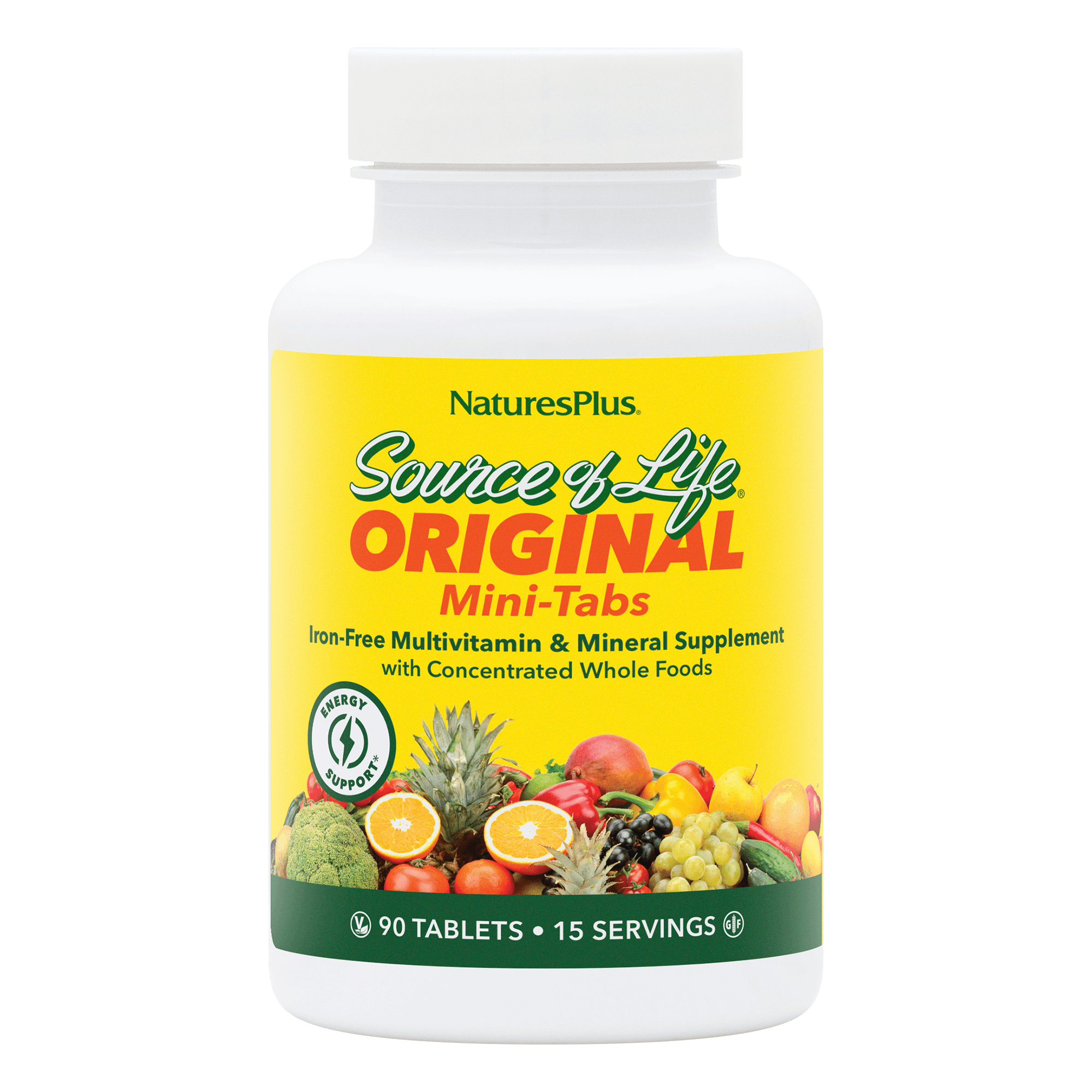 Source of Life® Multivitamin No-Iron Mini-Tabs - 90 Count