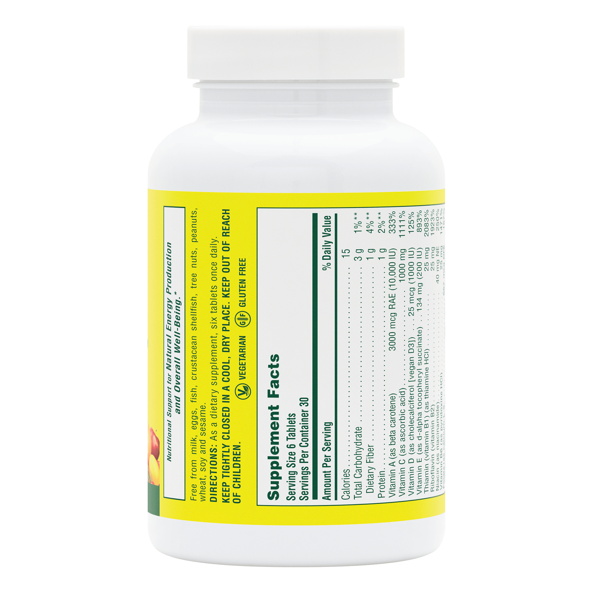 Source of Life® Multivitamin No-Iron Mini-Tabs - 180 Count