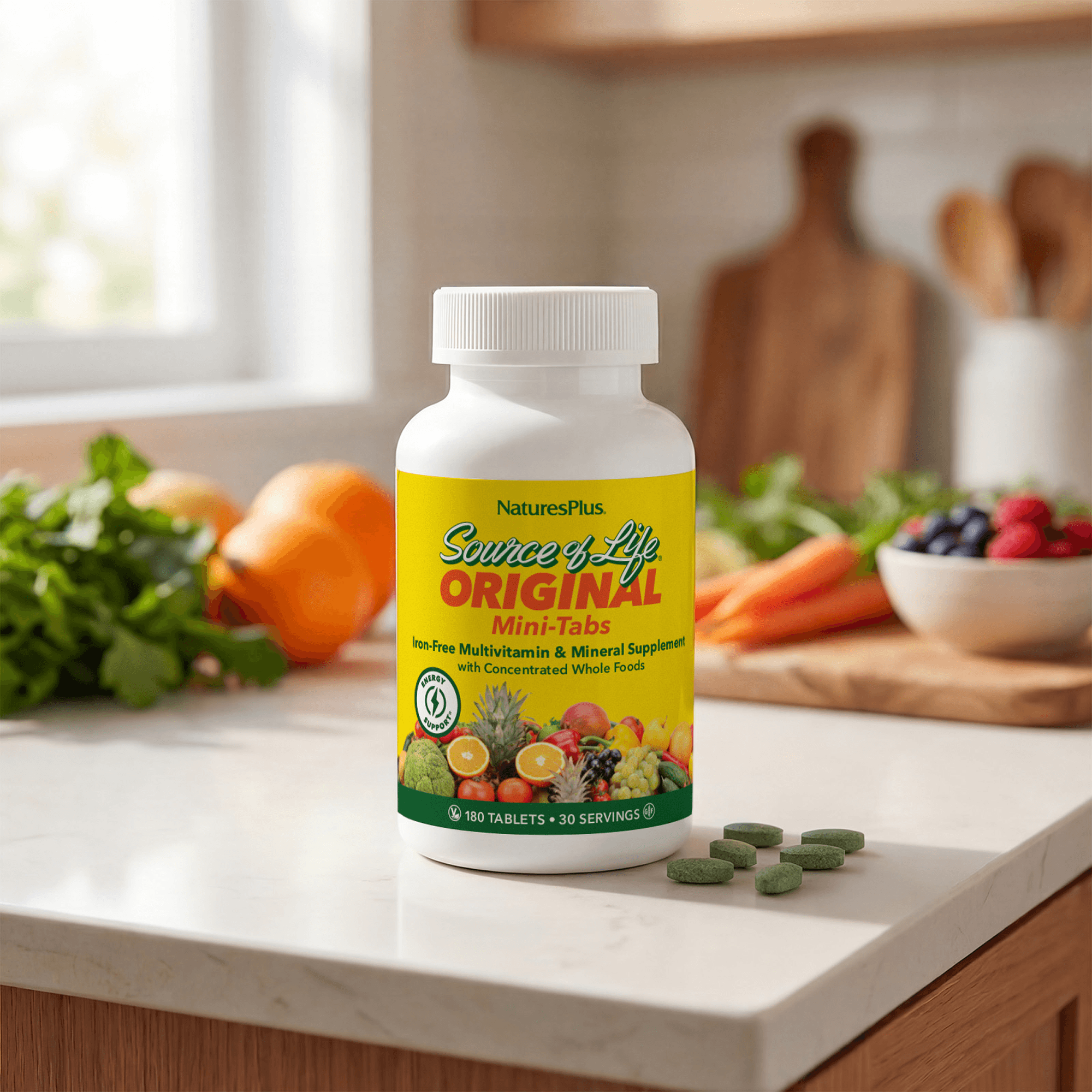 Source of Life® Multivitamin No-Iron Mini-Tabs - 180 Count