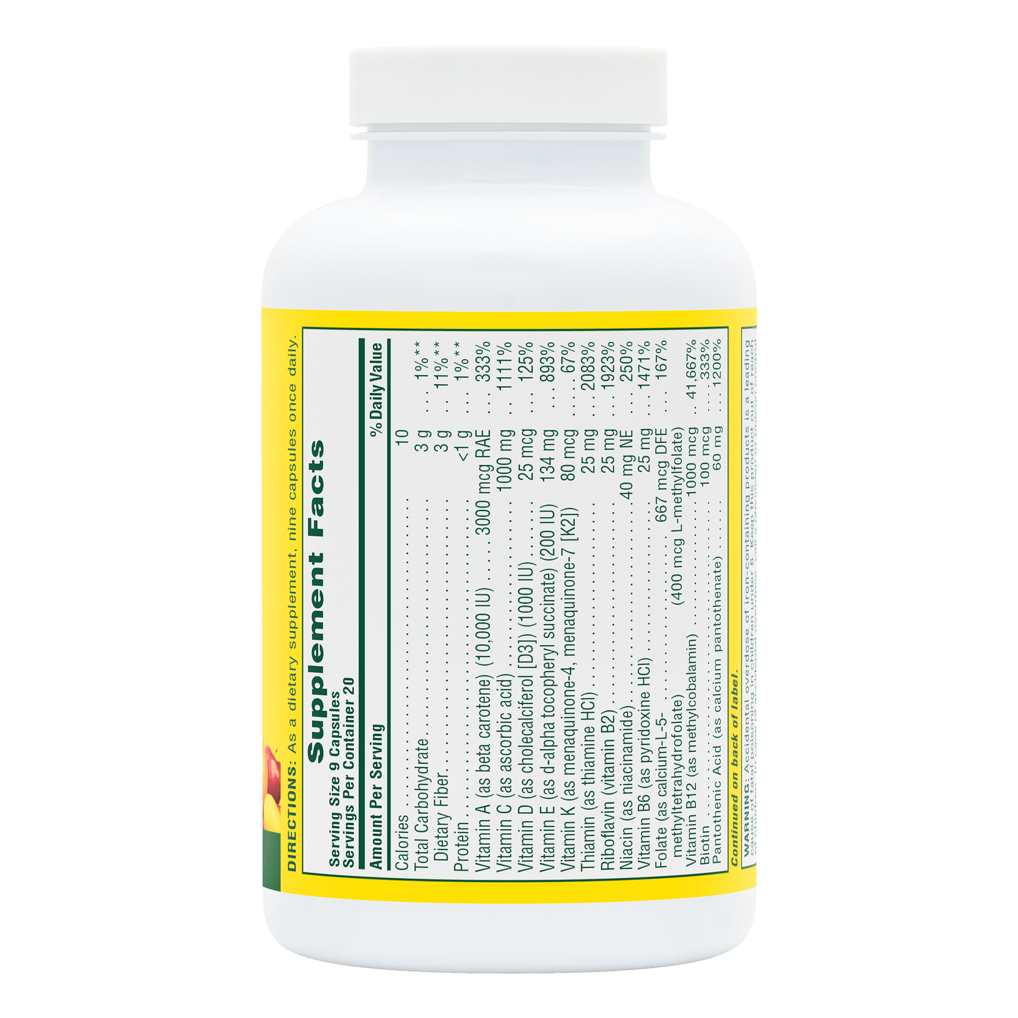 Source of Life® Multivitamin Capsules - 180 Count