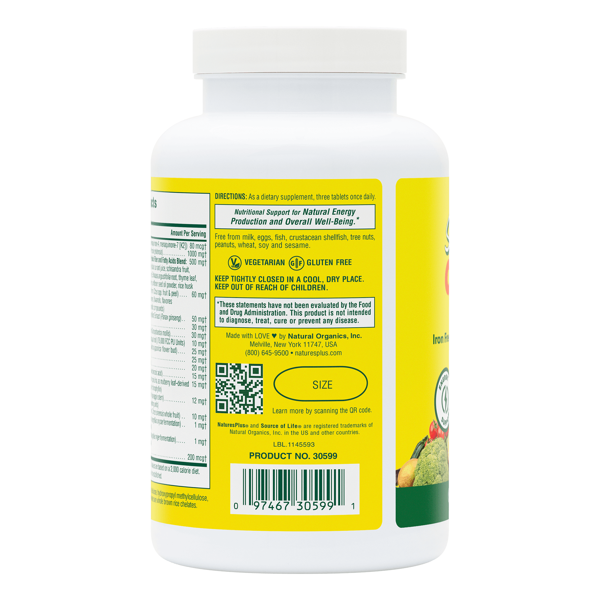 Source of Life® No-Iron Multivitamin Tablets - 180 Count