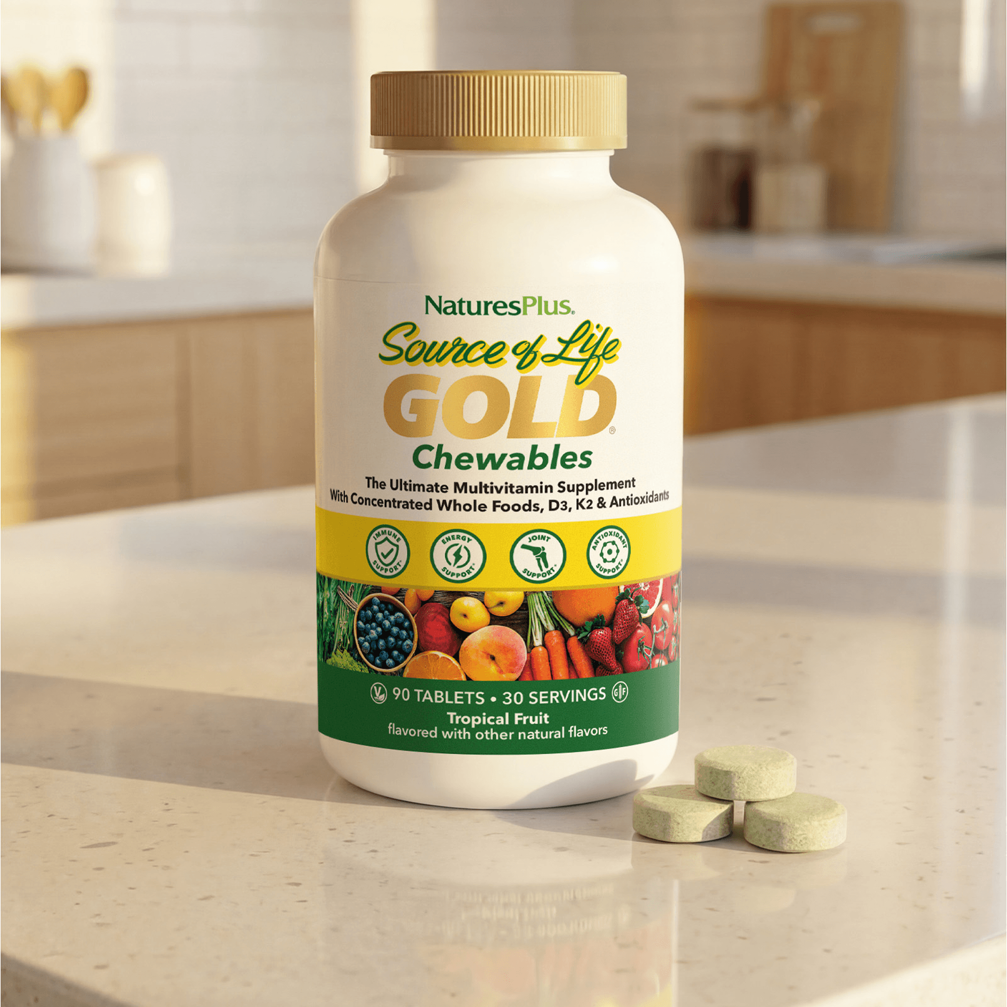 Source of Life® GOLD Multivitamin Chewables - 90 Count