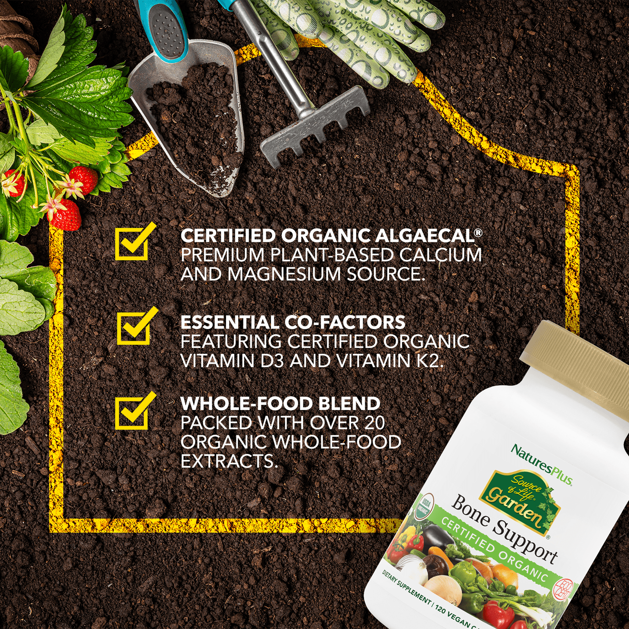 Source of Life® Garden Bone Support Capsules - 120 Count