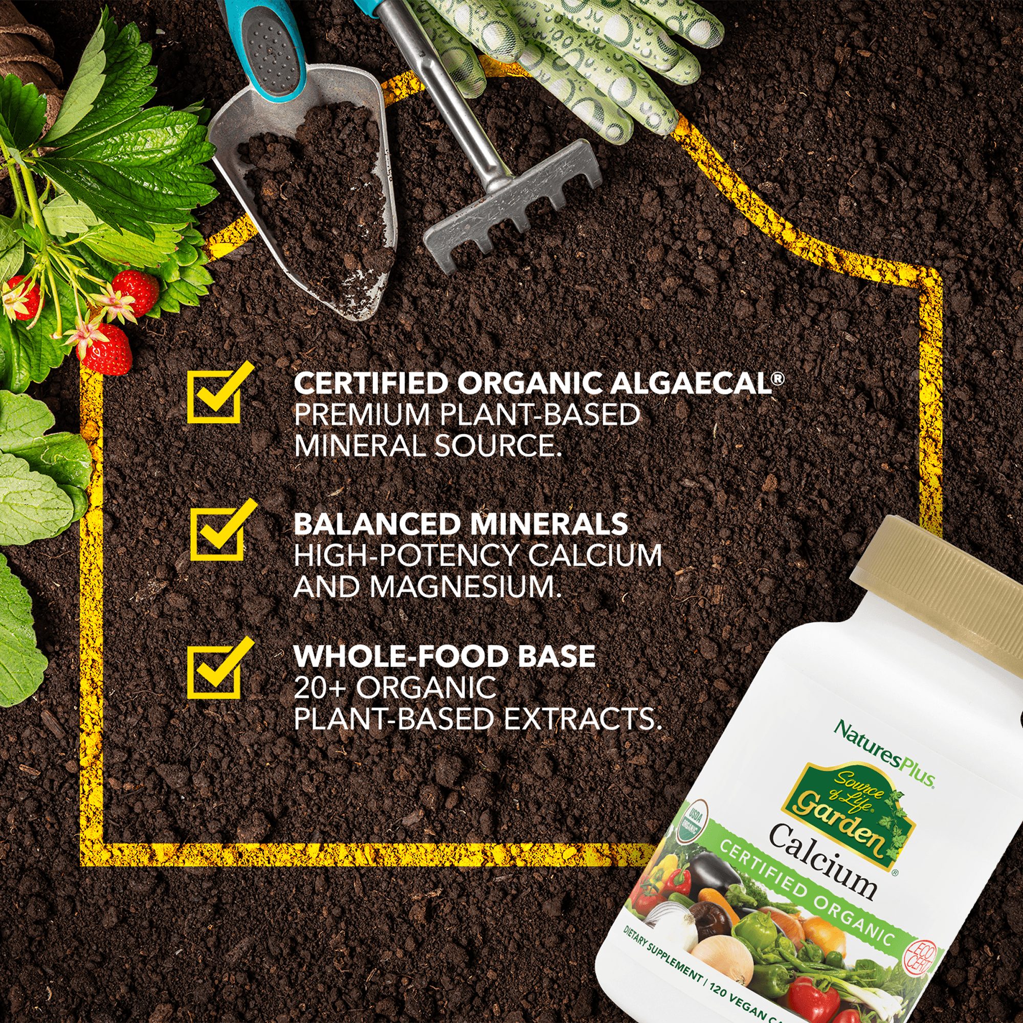 Source of Life® Garden Calcium Capsules - 120 Count