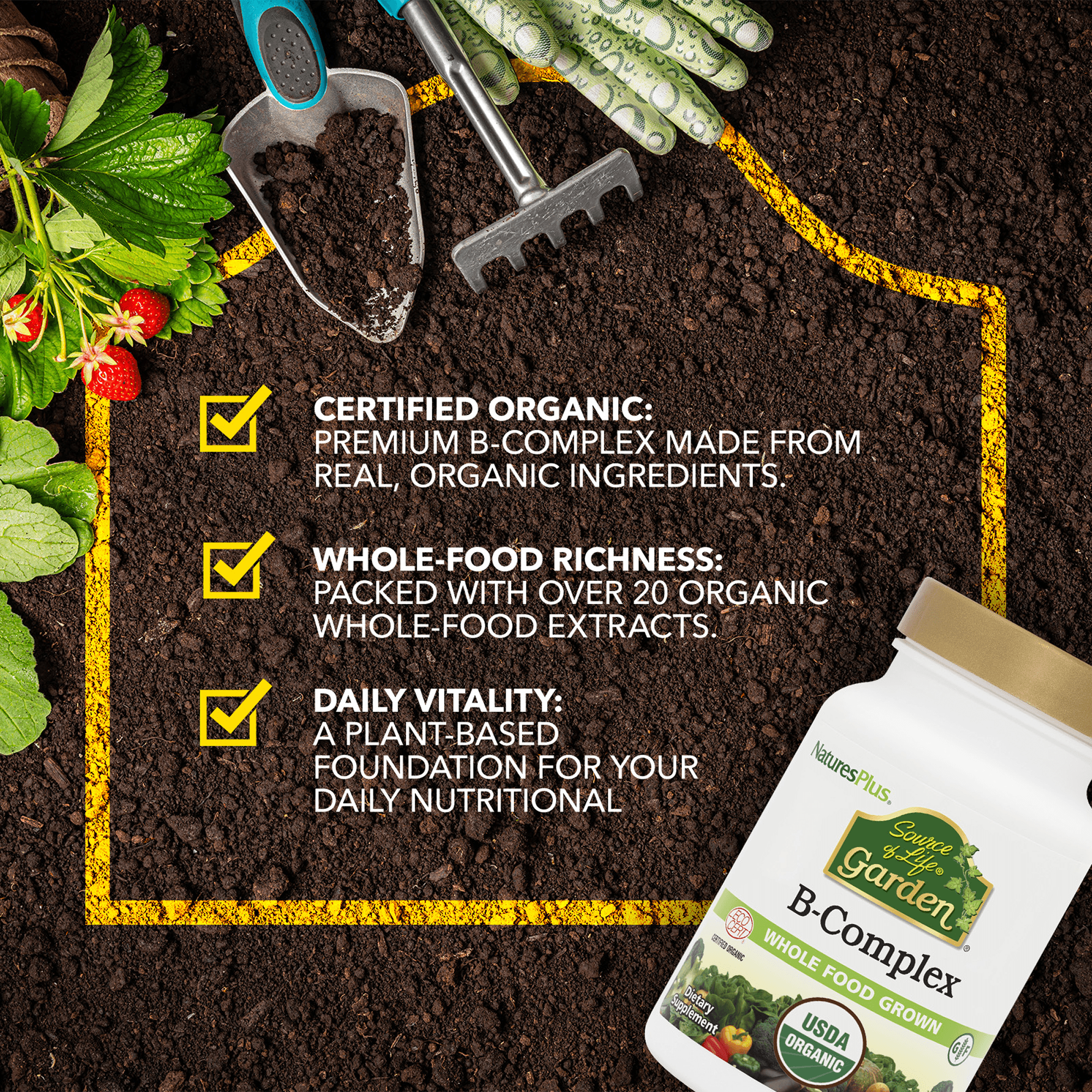 Source of Life® Garden B Complex Capsules - 60 Count