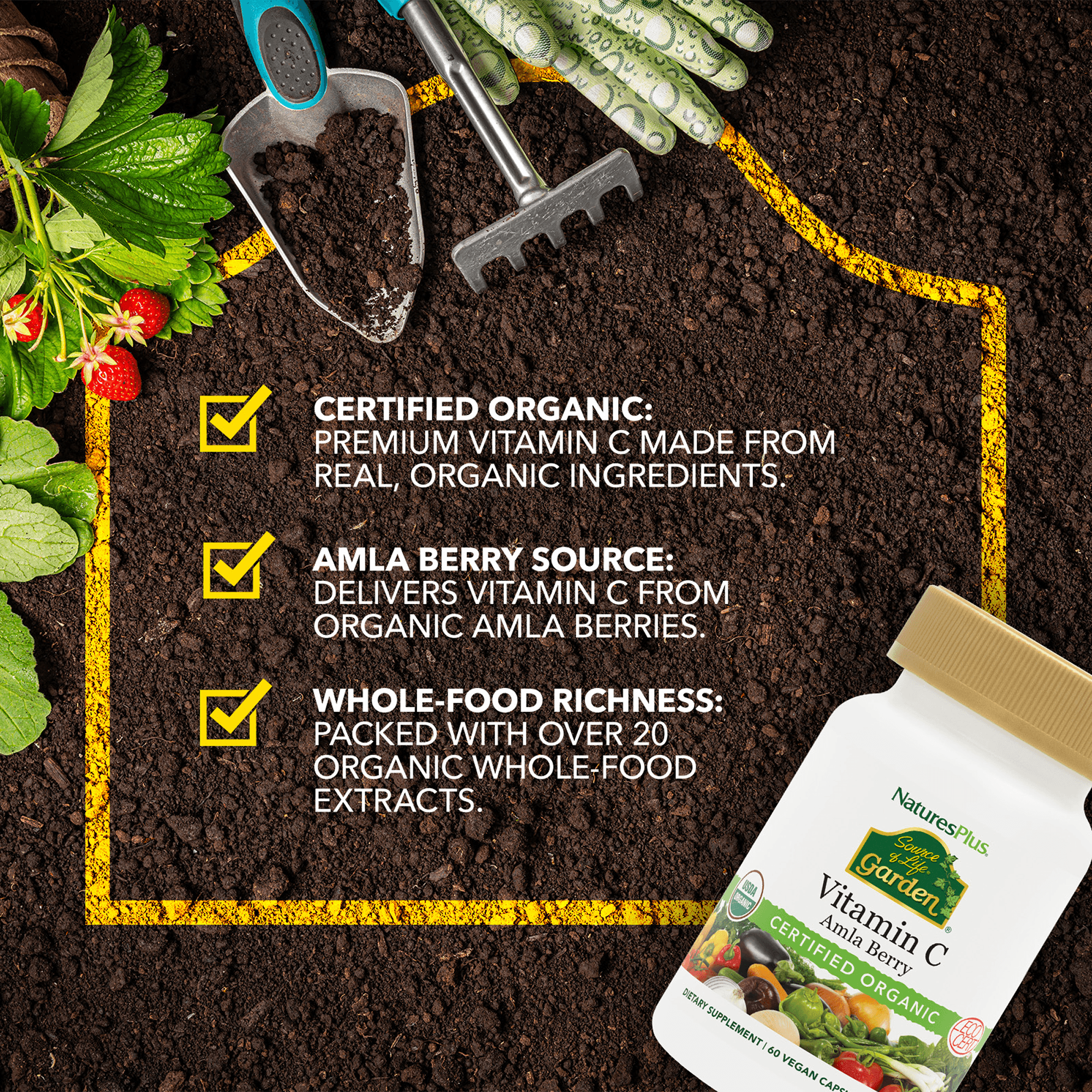 Source of Life® Garden Vitamin C 500 mg Capsules - 60 Count