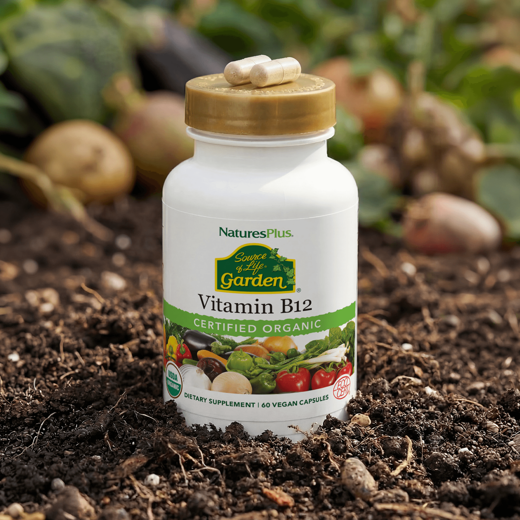 Source of Life® Garden Vitamin B12 Capsules - 60 Count