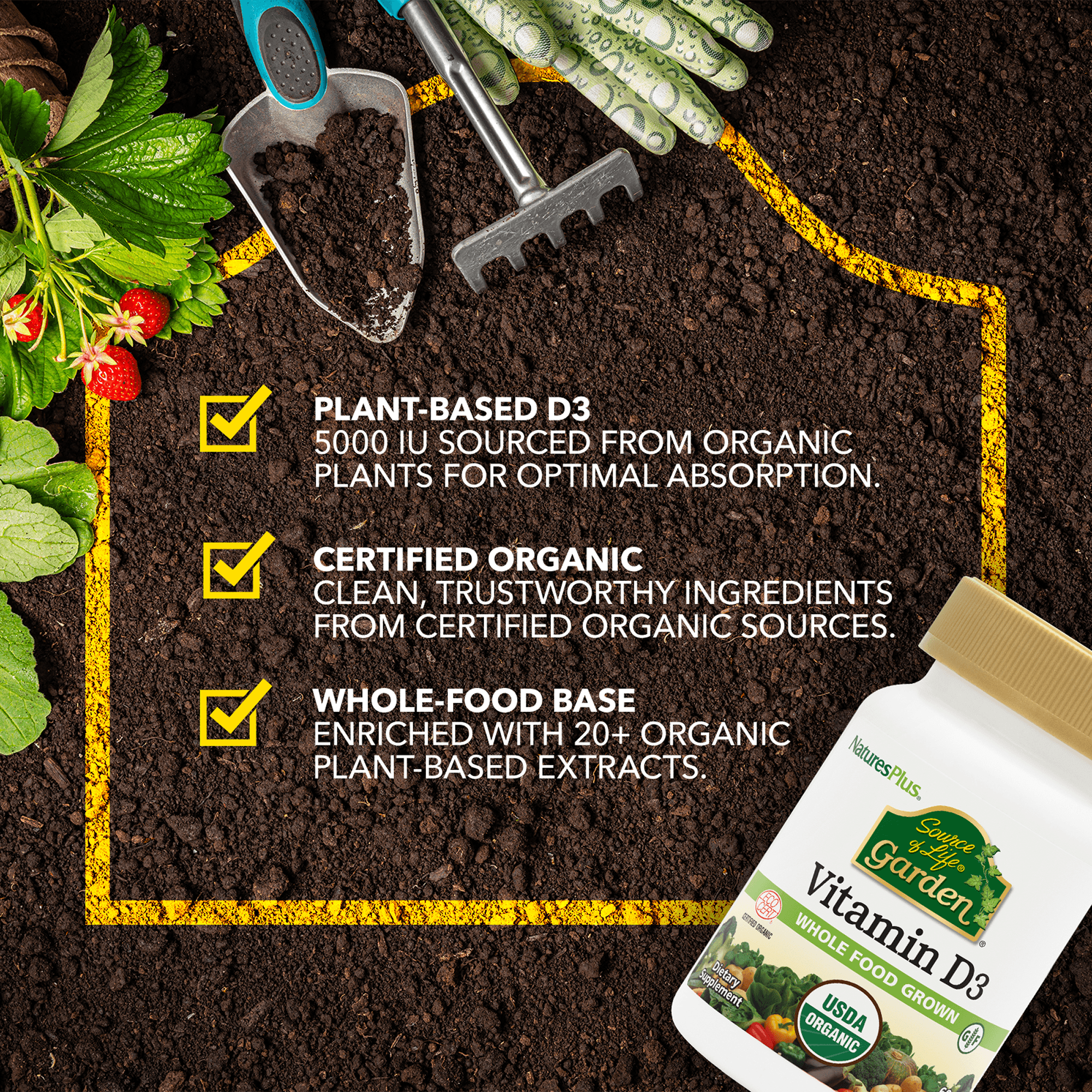 Source of Life® Garden Vitamin D3 Capsules - 60 Count