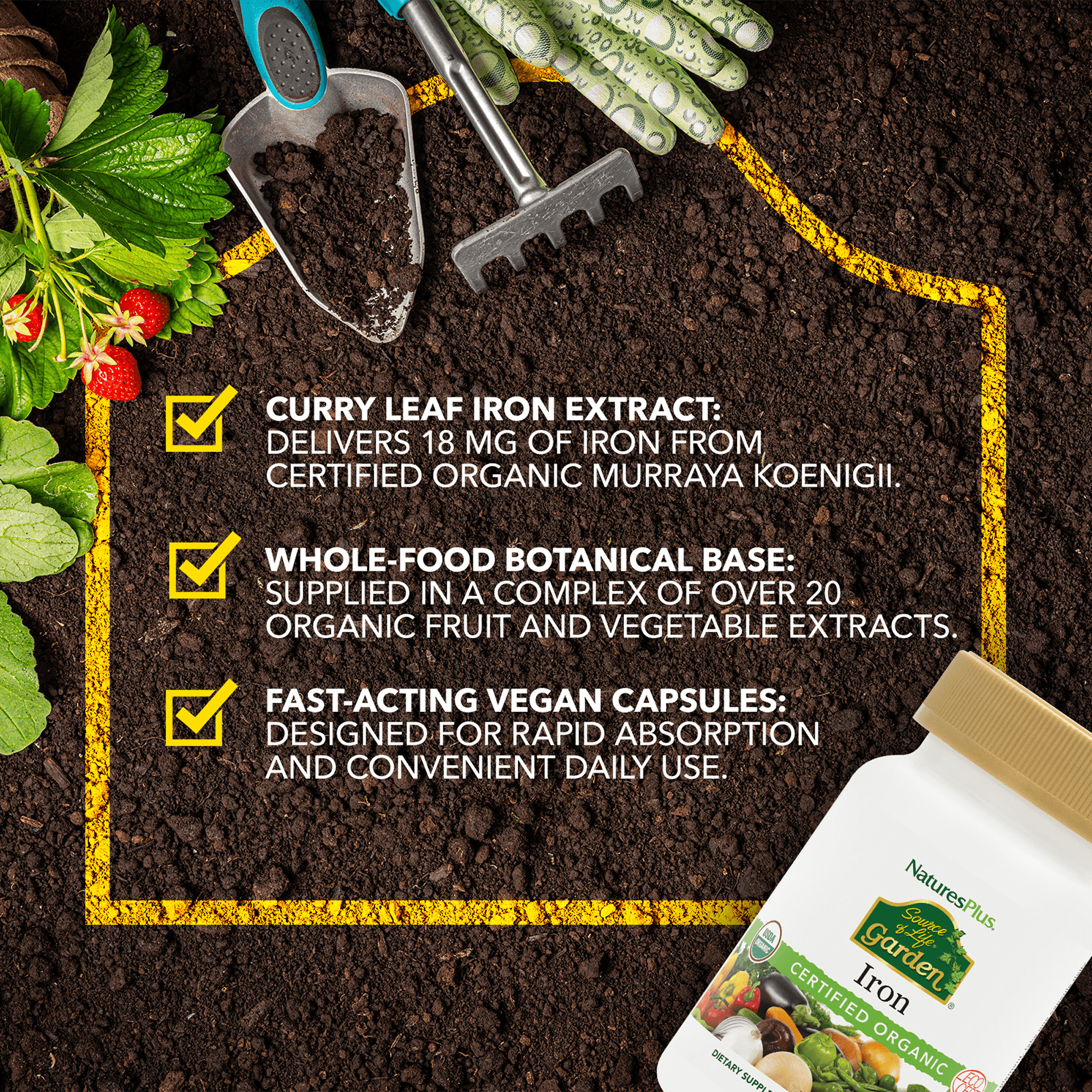 Source of Life® Garden Iron Capsules - 30 Count