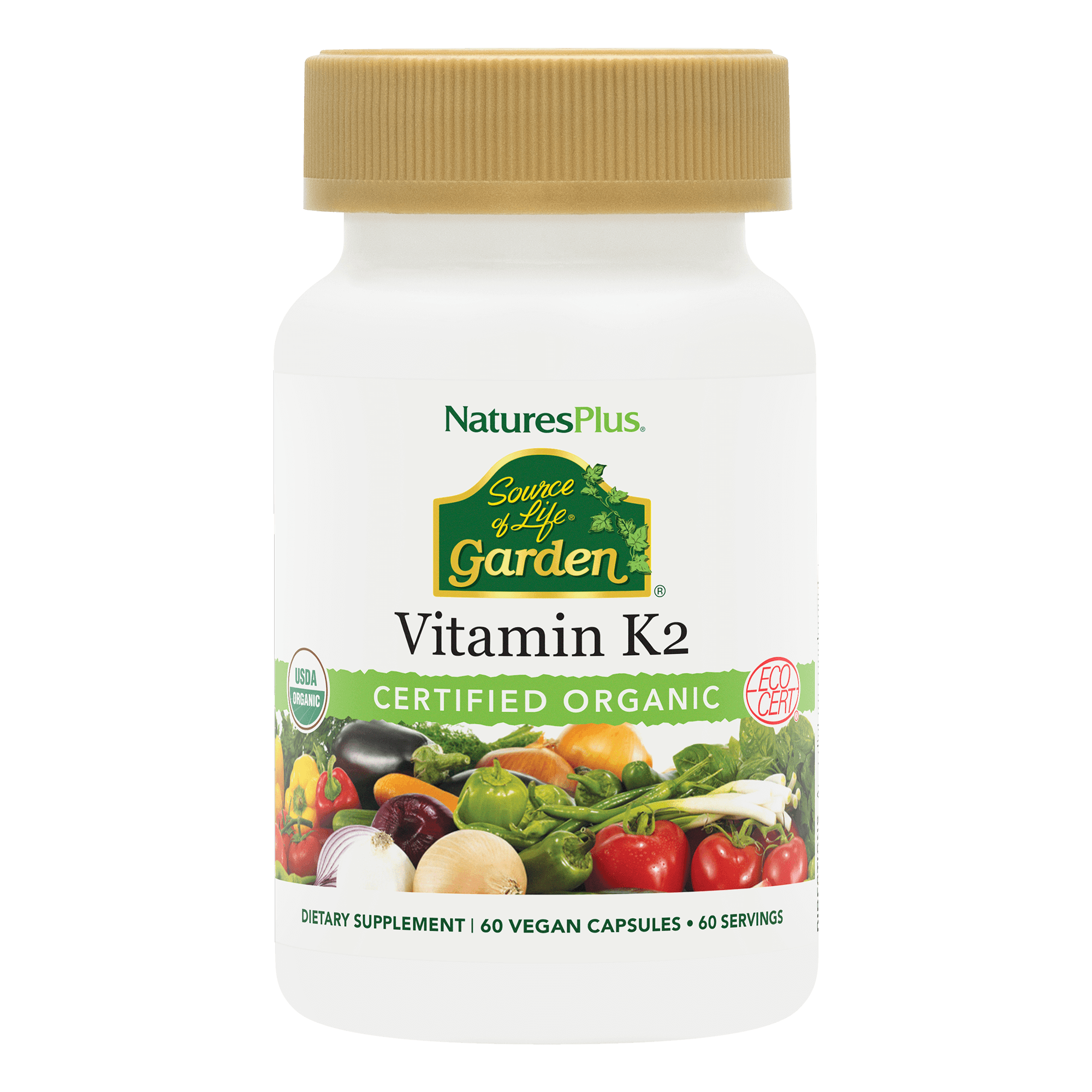 Source of Life® Garden Vitamin K2 120 mcg Capsules - 60 Count