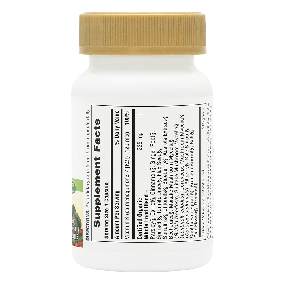 product image of Source of Life® Garden Vitamin K2 120 mcg Capsules containing 60 Count