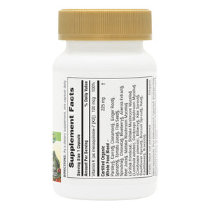 First side product image of Source of Life® Garden Vitamin K2 120 mcg Capsules containing 60 Count