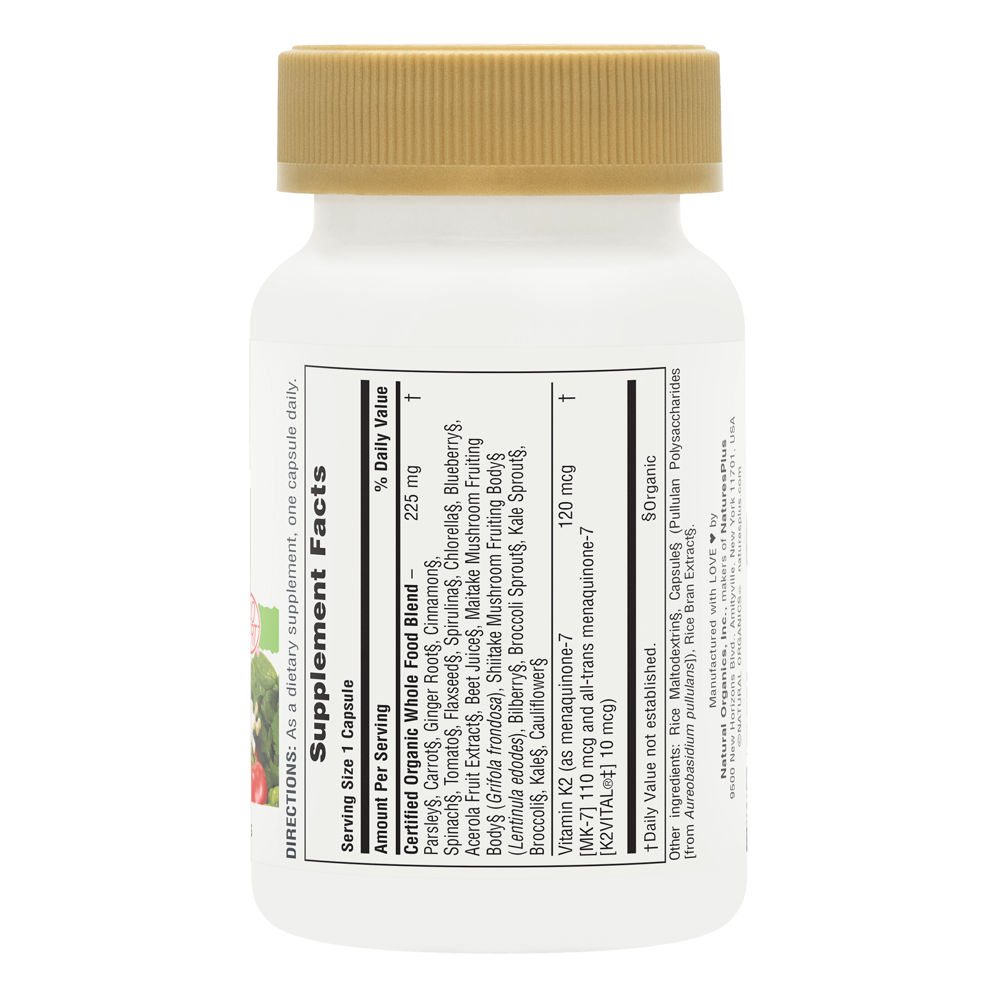 Source of Life® Garden Vitamin K2 120 mcg Capsules - 60 Count