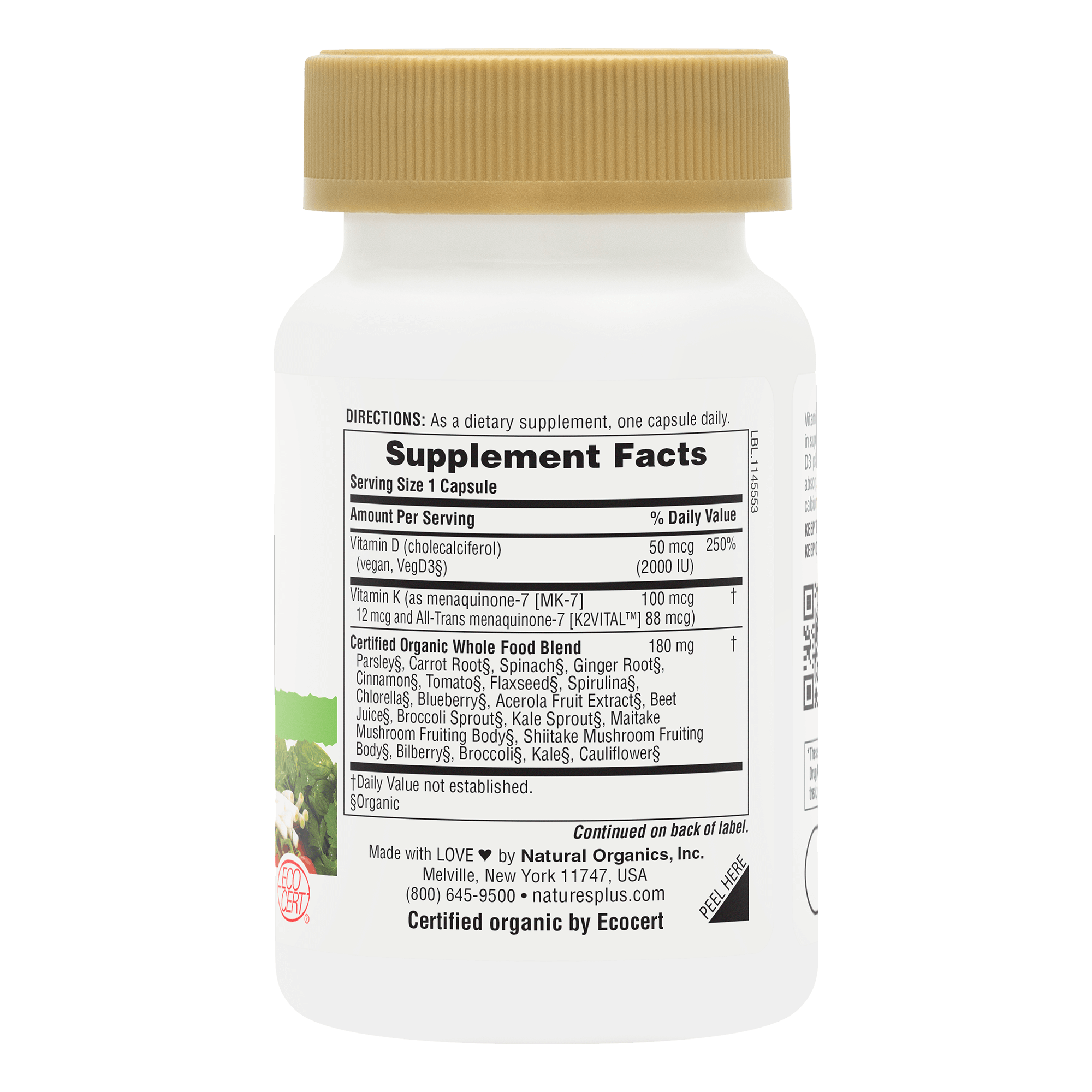 Source of Life Garden Vitamins D3 & K2 - 60 Count