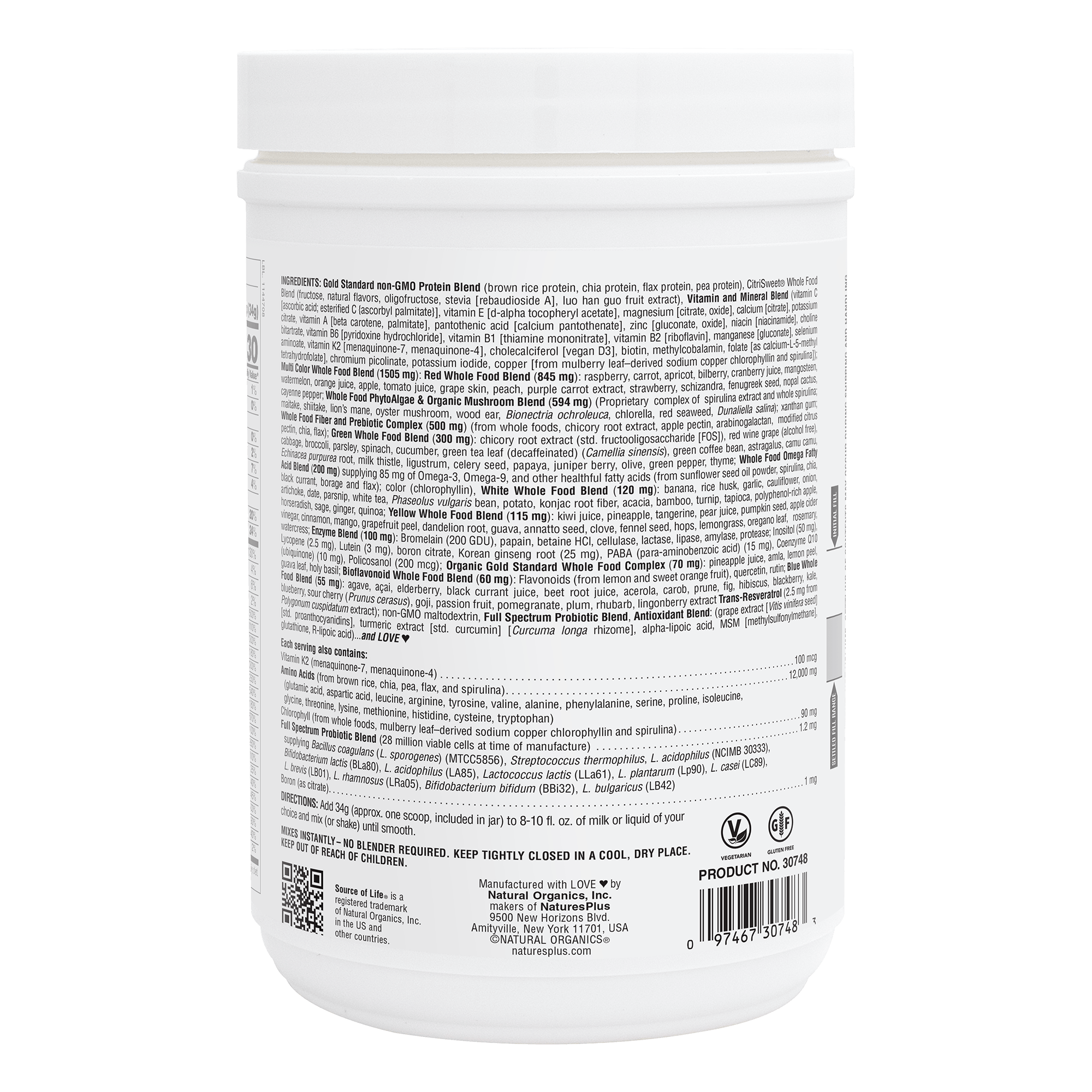 Source of Life® GOLD Multivitamin Energy Shake - 0.97 LB