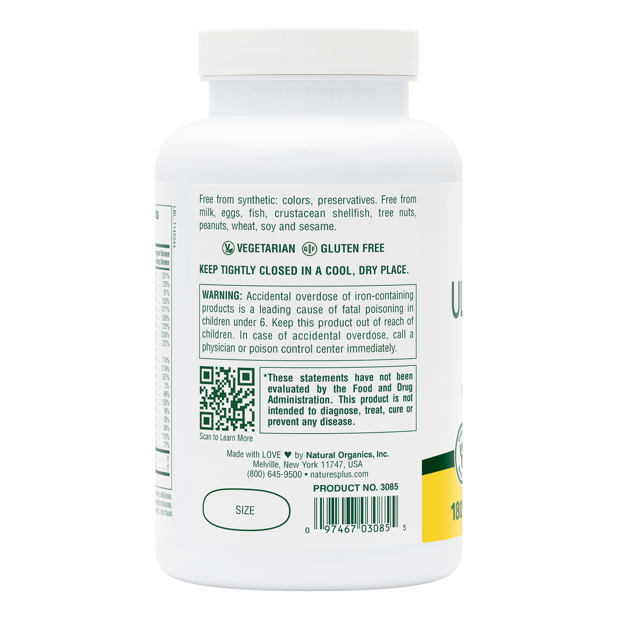 Ultra Prenatal® Multivitamin Tablets - 180 Count