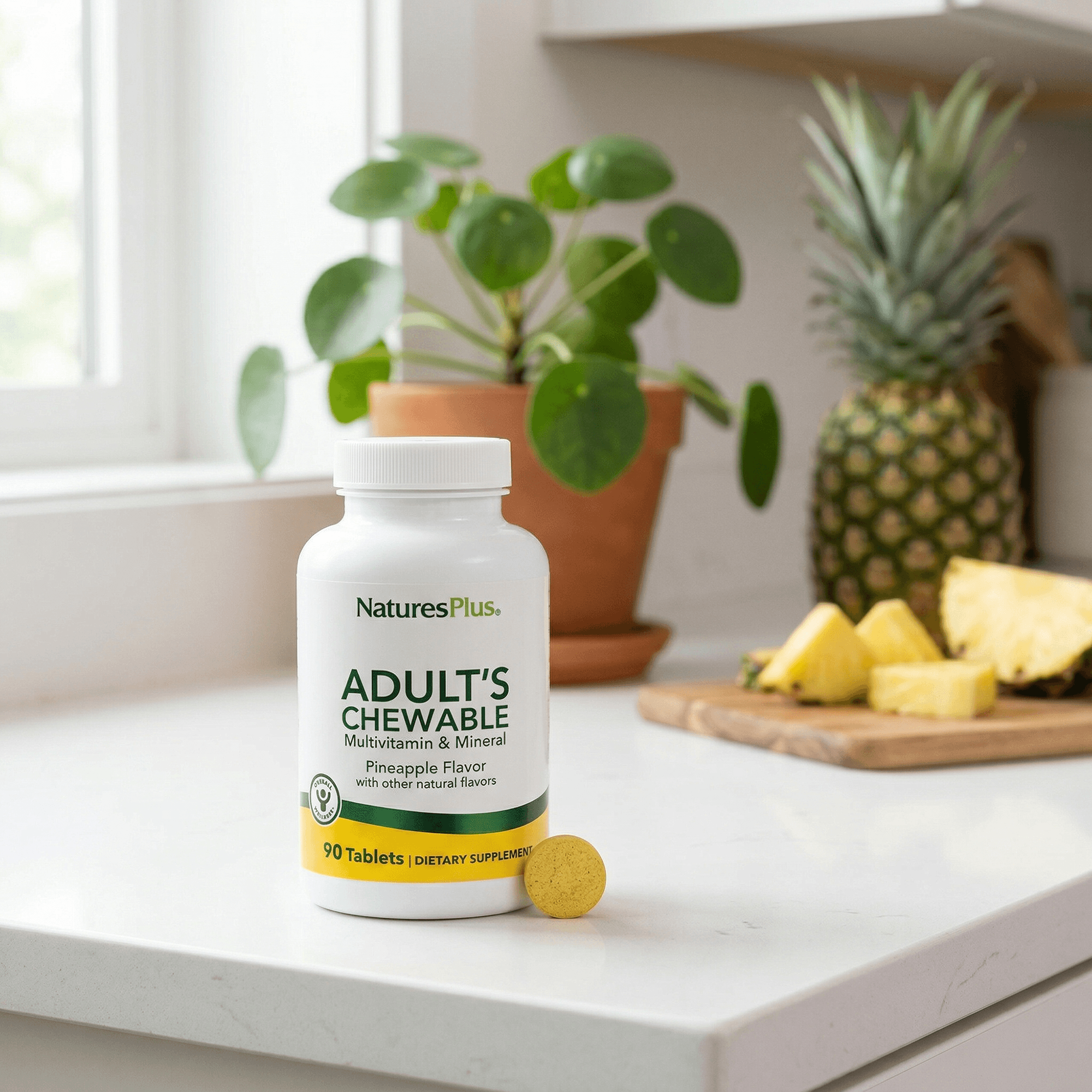 Adult's Multivitamin Chewables – Pineapple - 90 Count