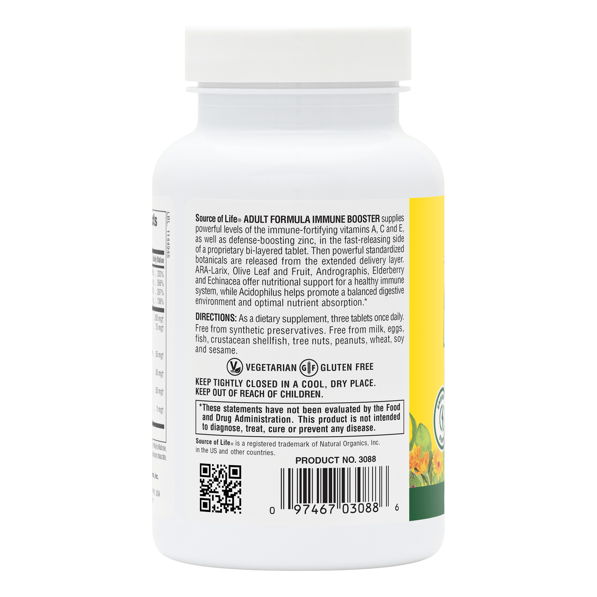 Source of Life® Immune Booster Bi-Layered Tablets - 90 Count