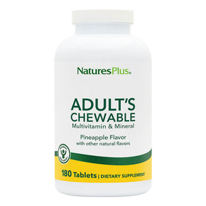 Frontal product image of Adult’s Multivitamin Chewables containing 180 Count
