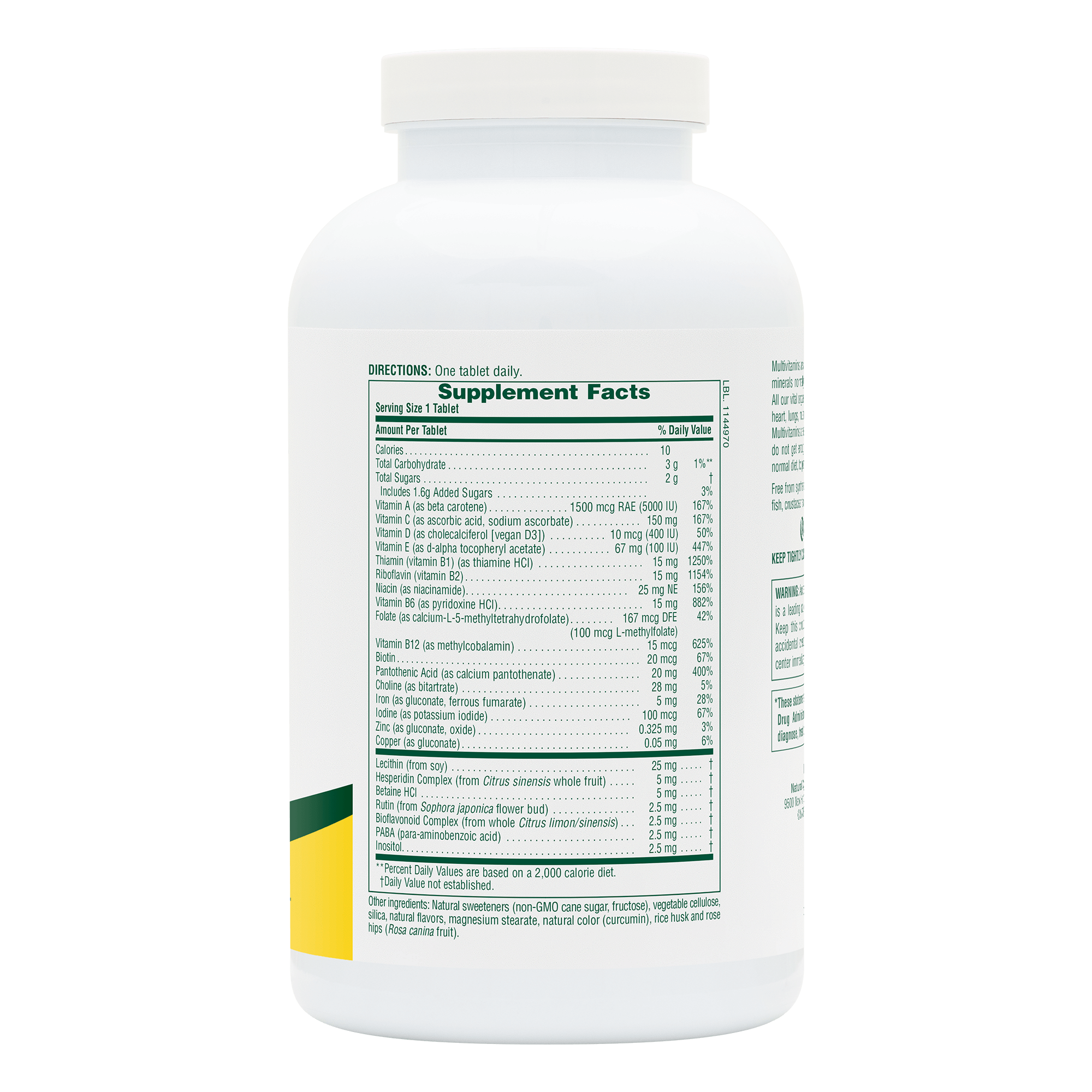 Adult's Multivitamin Chewables – Pineapple - 180 Count