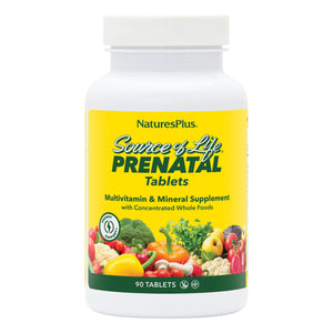 Frontal product image of Source of Life® Prenatal Multivitamin Tablets containing 90 Count