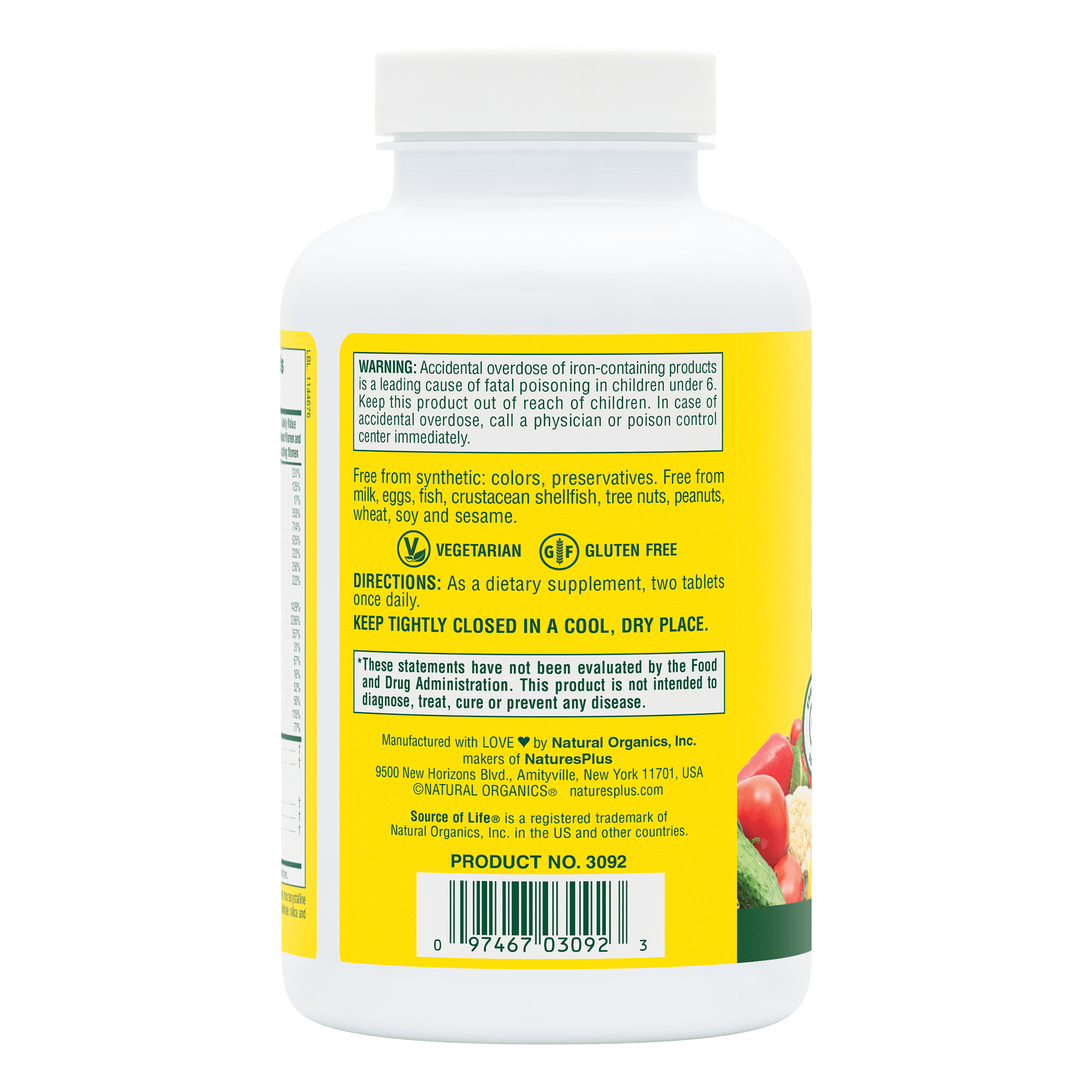 Source of Life® Prenatal Multivitamin Tablets - 180 Count