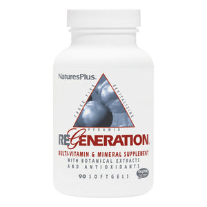 Frontal product image of Regeneration® Multivitamin Softgels containing 90 Count