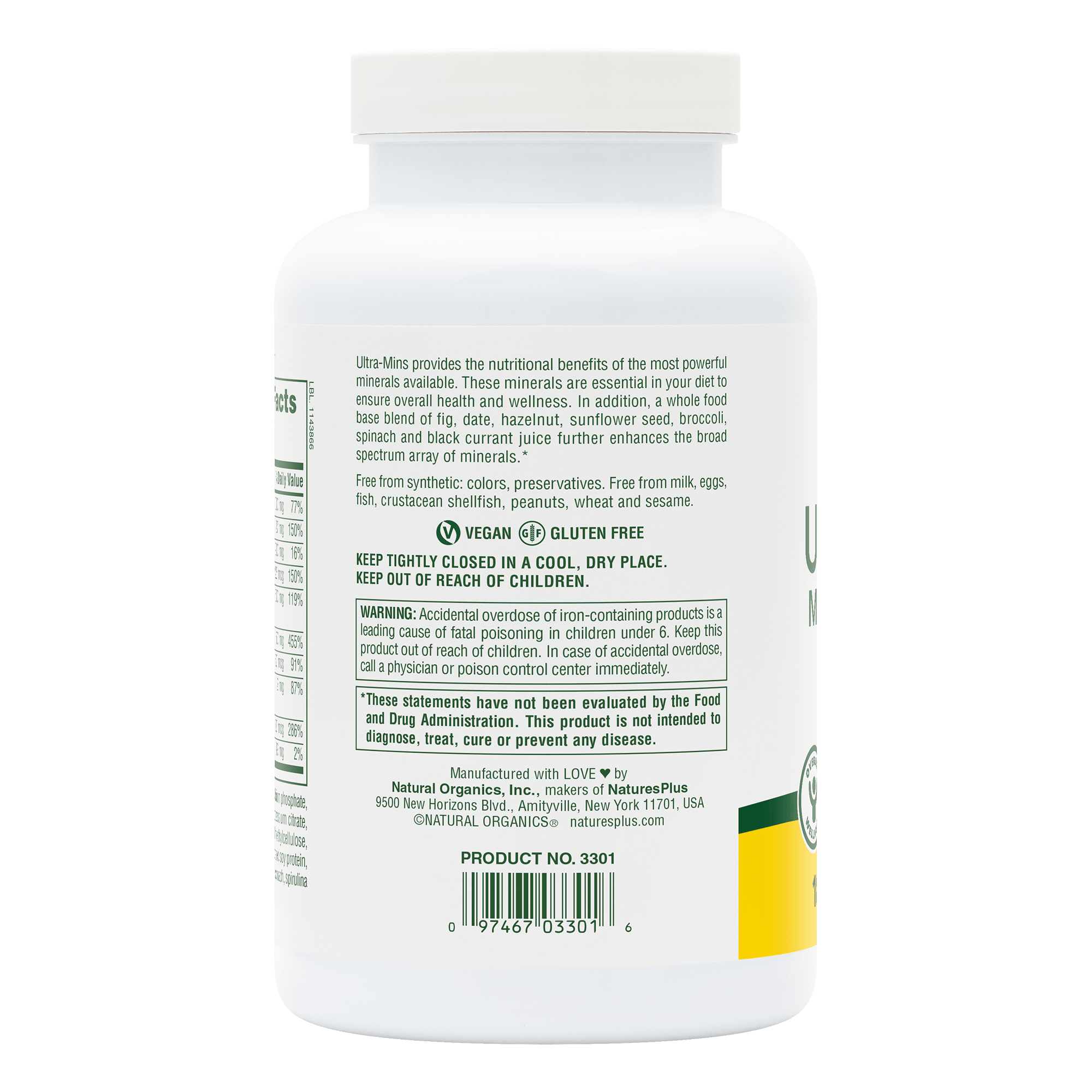 Ultra-Mins Tablets - 180 Count