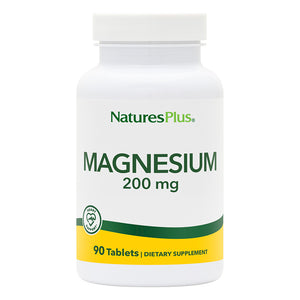 Frontal product image of Magnesium 200 mg Tablets containing 90 Count