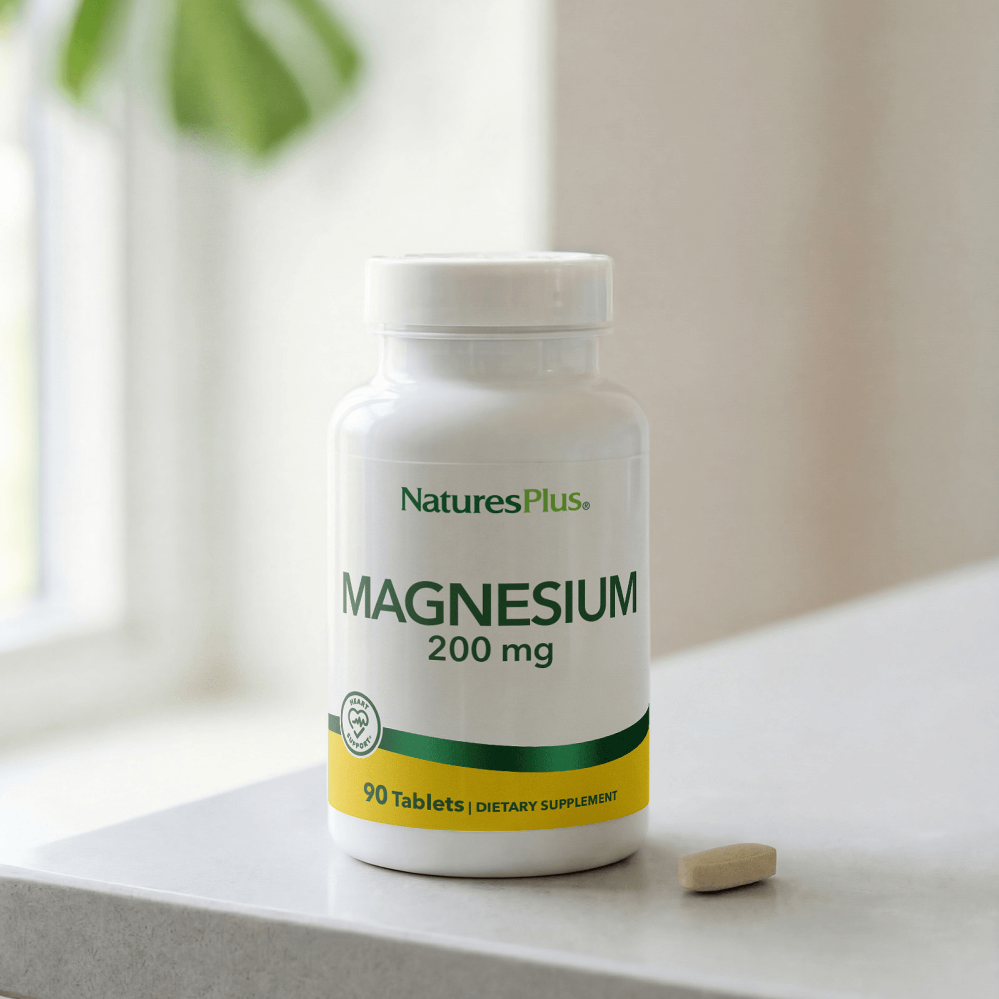 Magnesium 200 mg Tablets - 90 Count