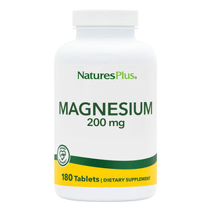 Frontal product image of Magnesium 200 mg Tablets containing 180 Count