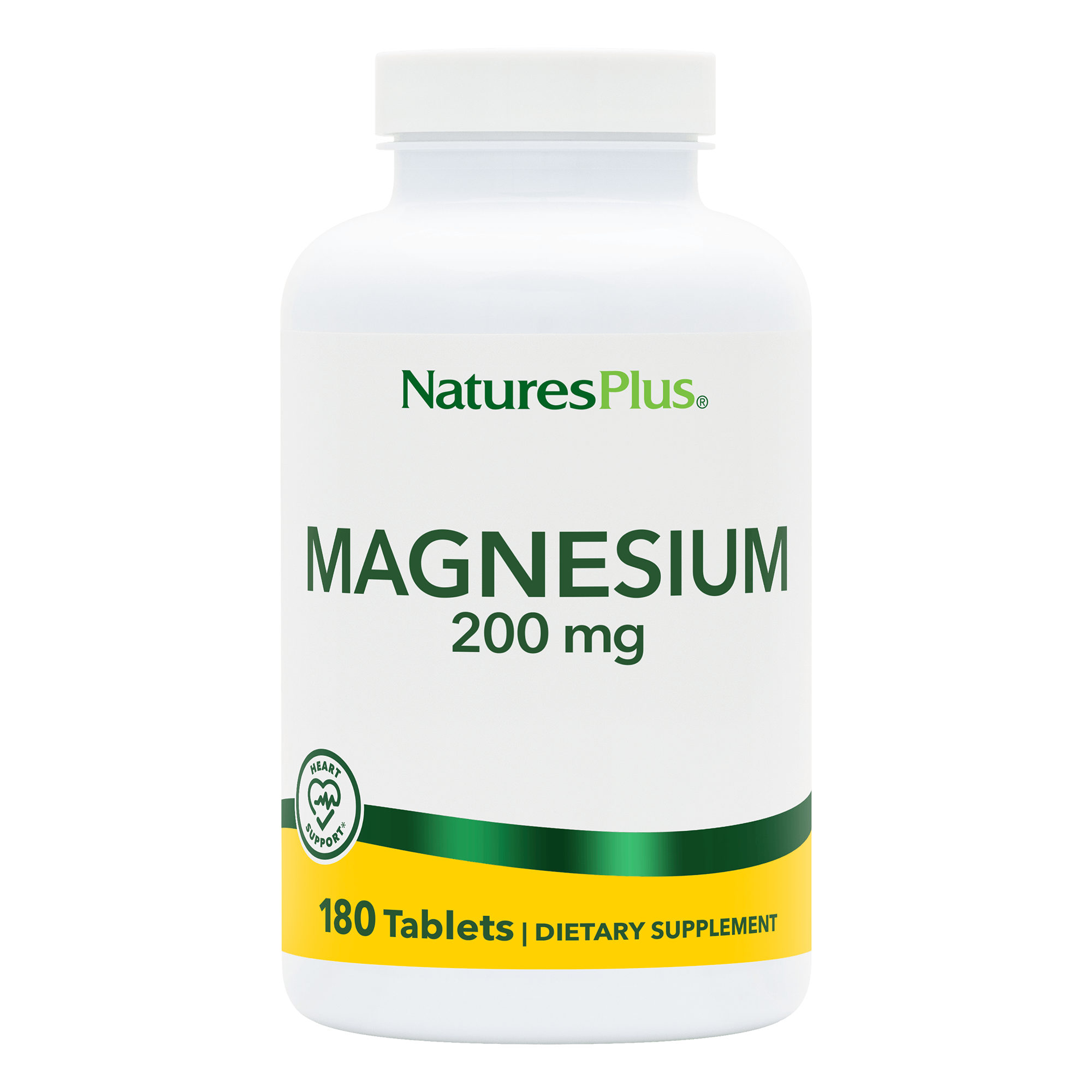 Magnesium 200 mg Tablets - 180 Count