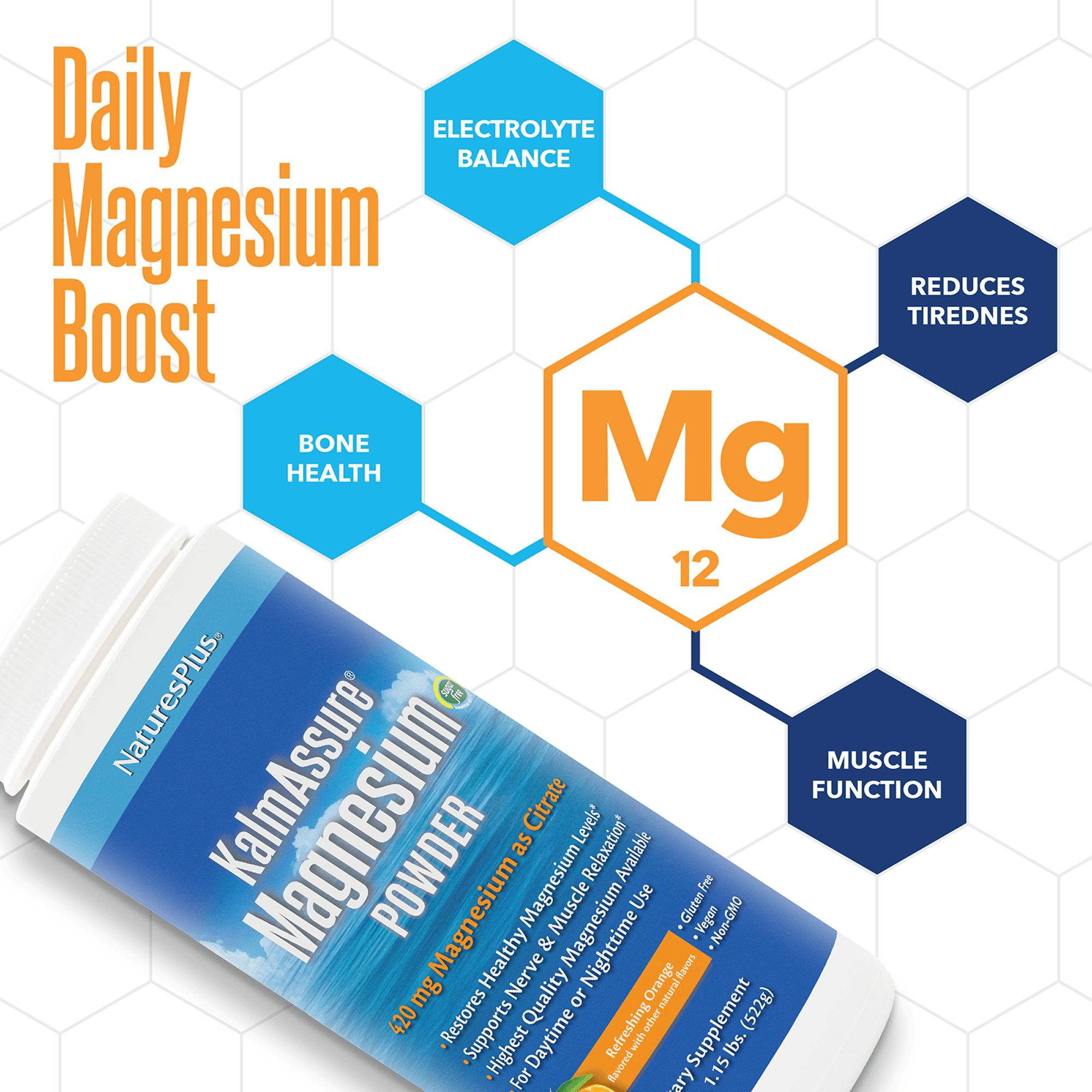 KalmAssure® Magnesium Powder - Orange - 1.15 LB