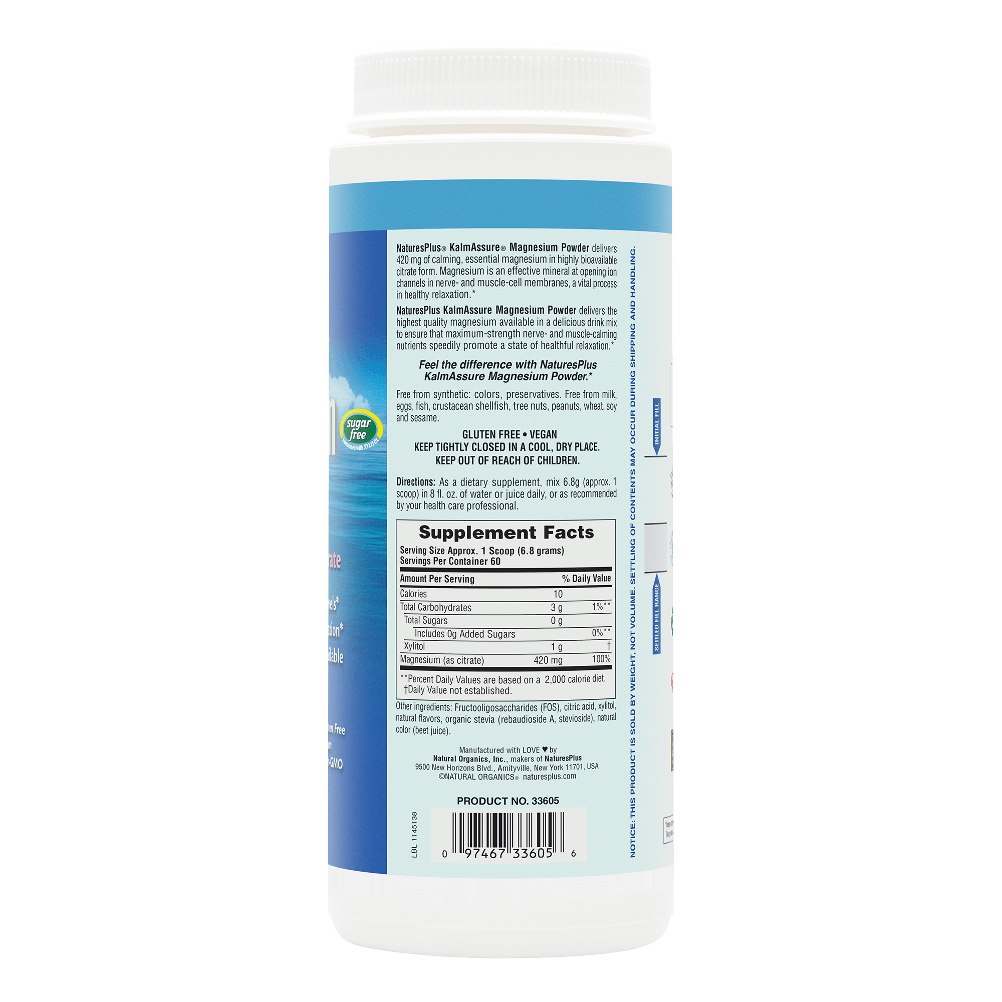 KalmAssure® Magnesium Powder - Pink Lemonade - 0.90 LB