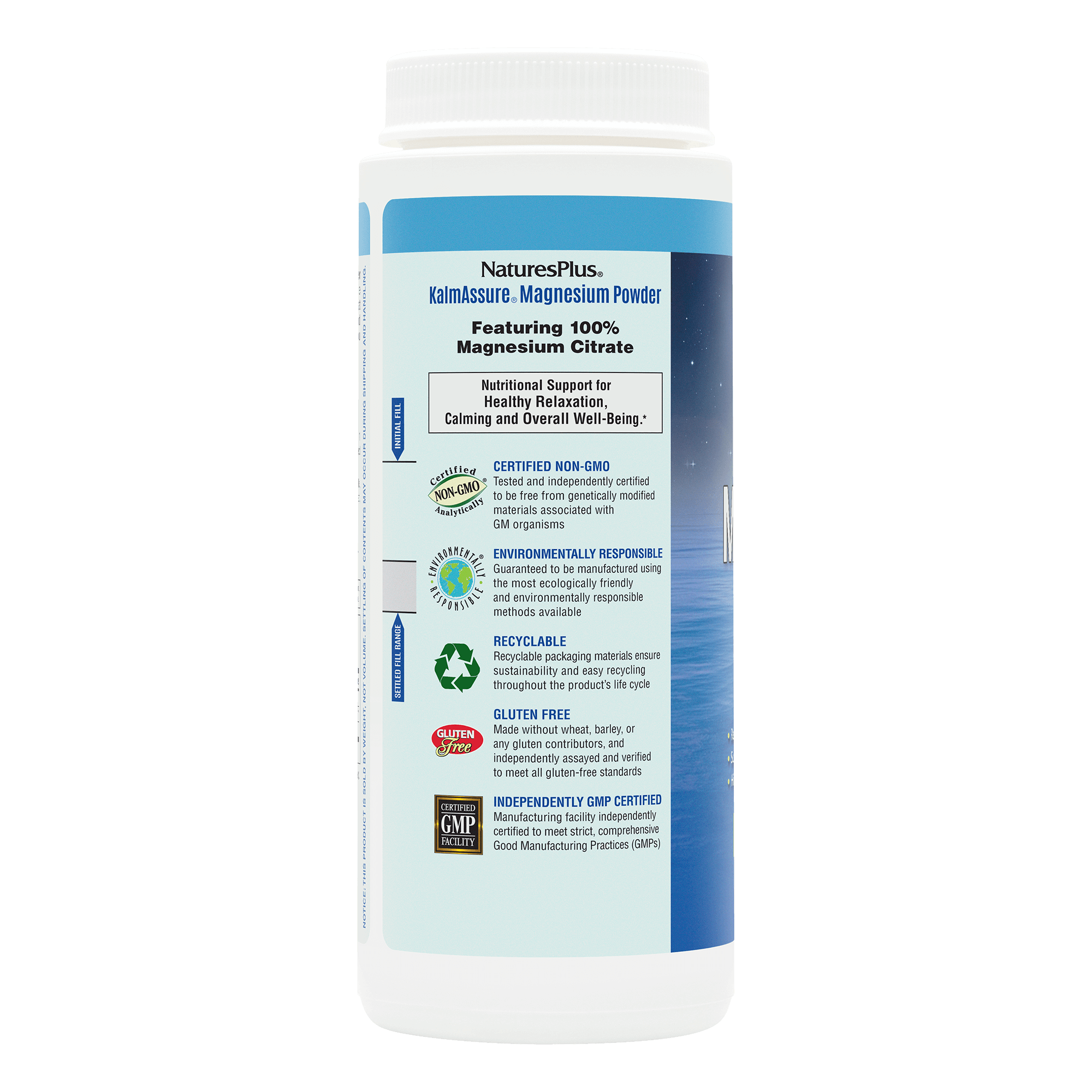KalmAssure® Magnesium Powder - Unflavored - 0.80 LB