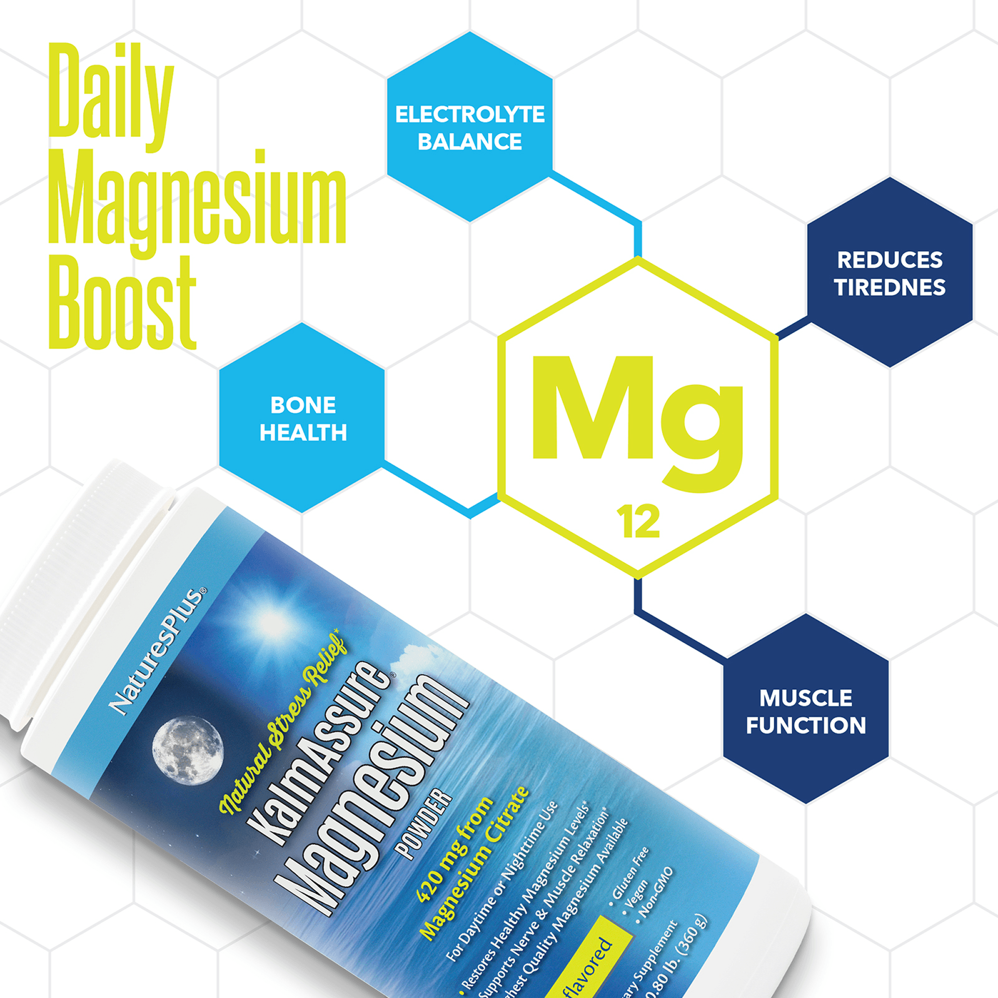 KalmAssure® Magnesium Powder - Unflavored - 0.80 LB
