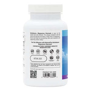 Second side product image of KalmAssure® Magnesium Glycinate Capsules containing 90 Count