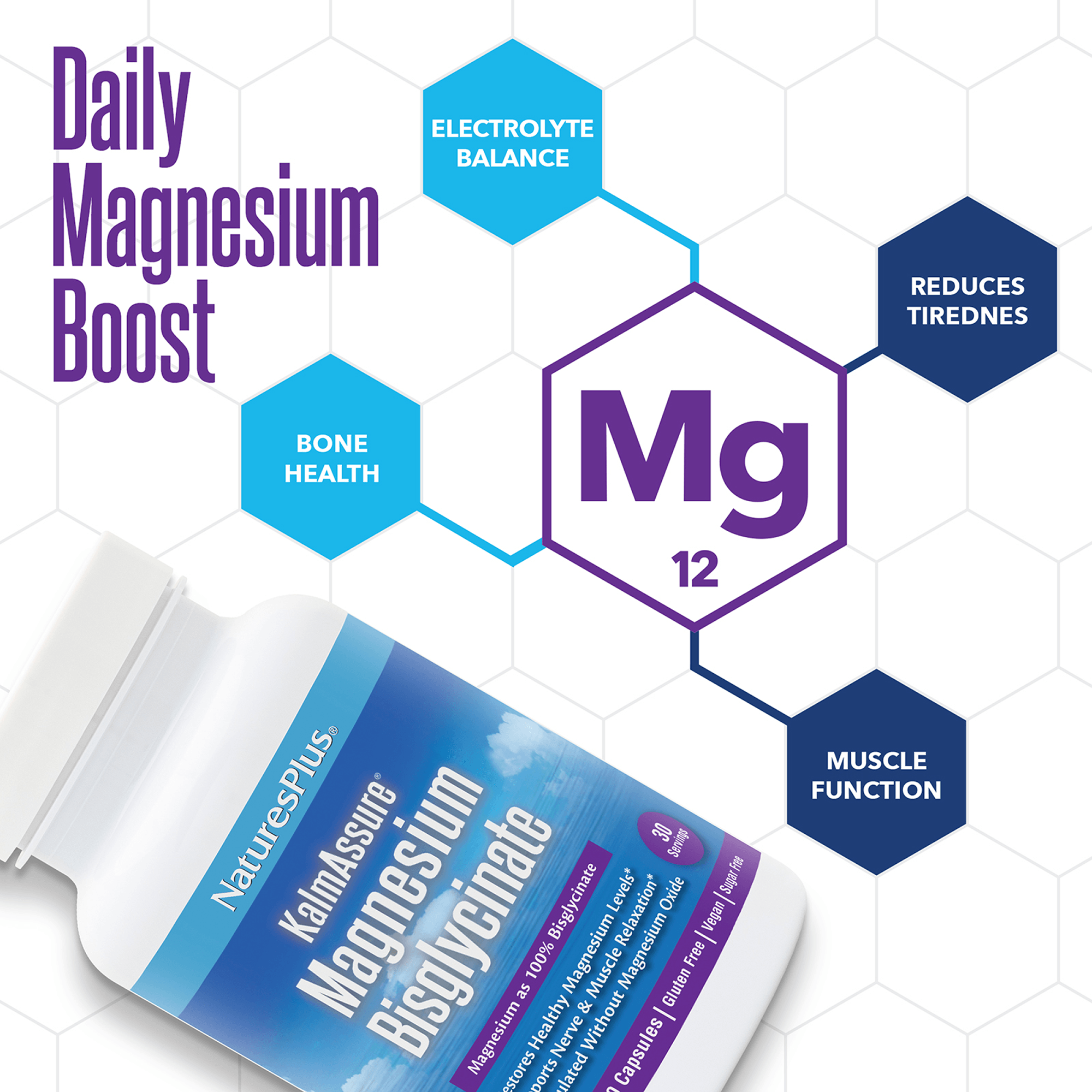 KalmAssure® Magnesium Bisglycinate Capsules - 90 Count