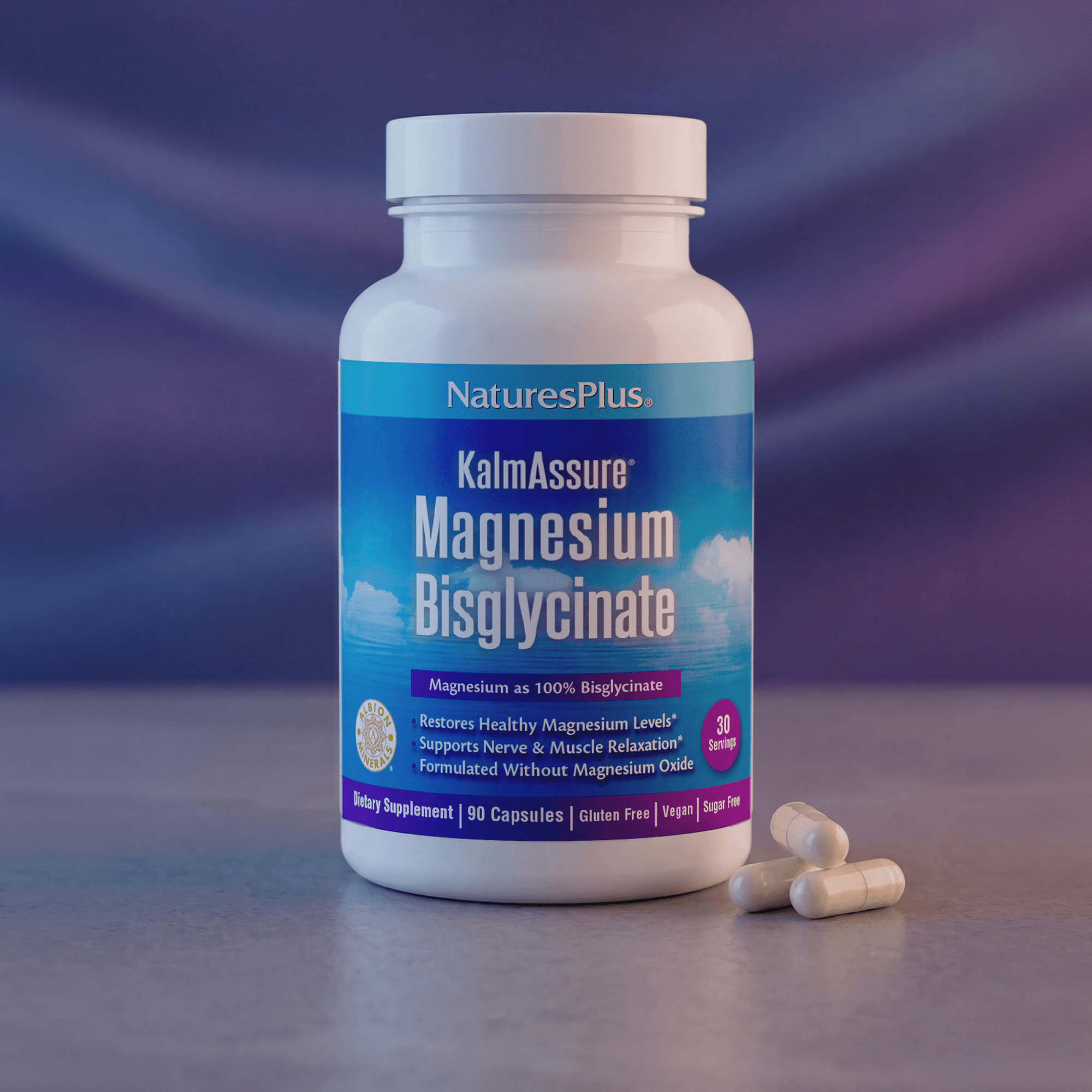 KalmAssure® Magnesium Bisglycinate Capsules - 90 Count