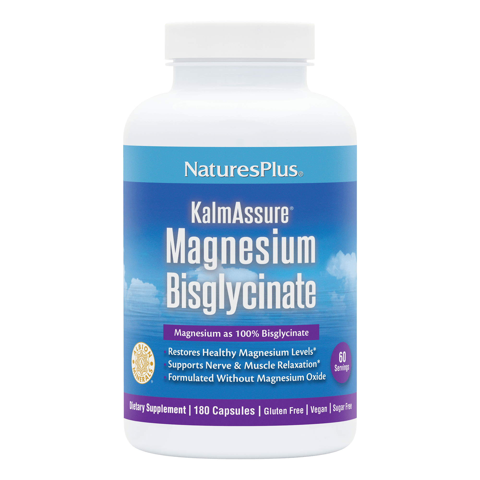 KalmAssure® Magnesium Bisglycinate Capsules - 180 Count