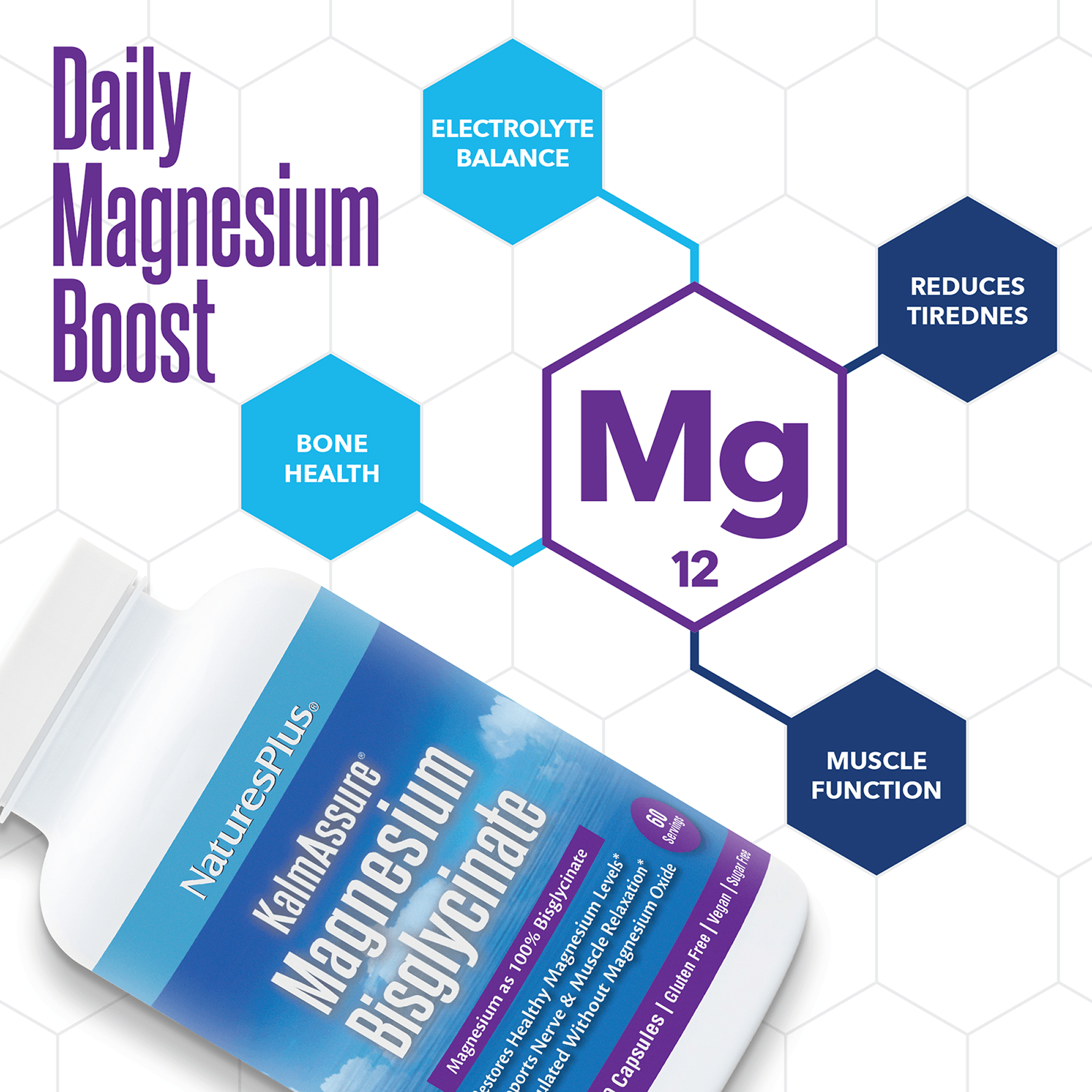 KalmAssure® Magnesium Bisglycinate Capsules - 180 Count