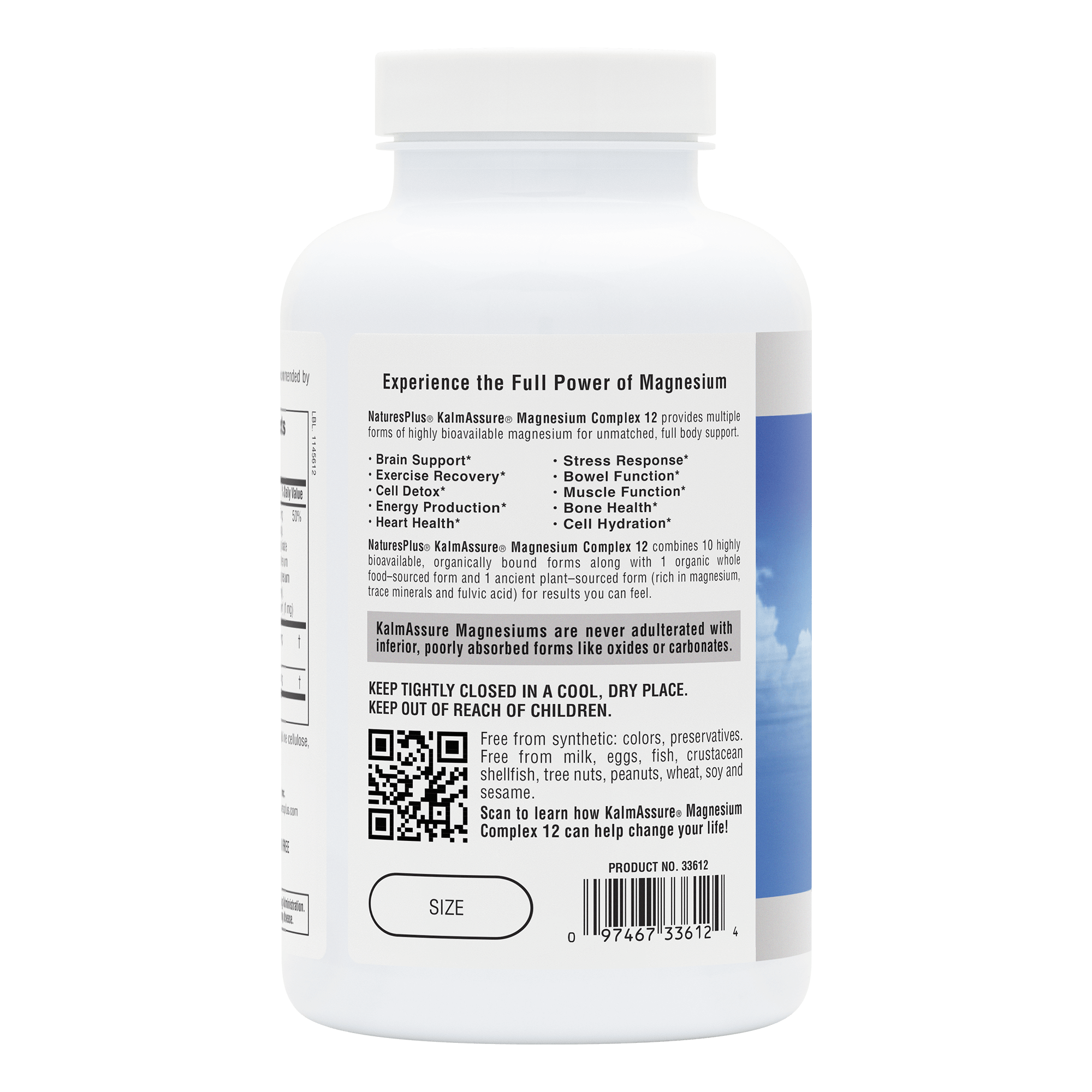 KalmAssure® Magnesium Complex 12 Capsules - 180 Count