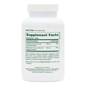 First side product image of Calcium/Magnesium 500 mg/250 mg Tablets containing 90 Count