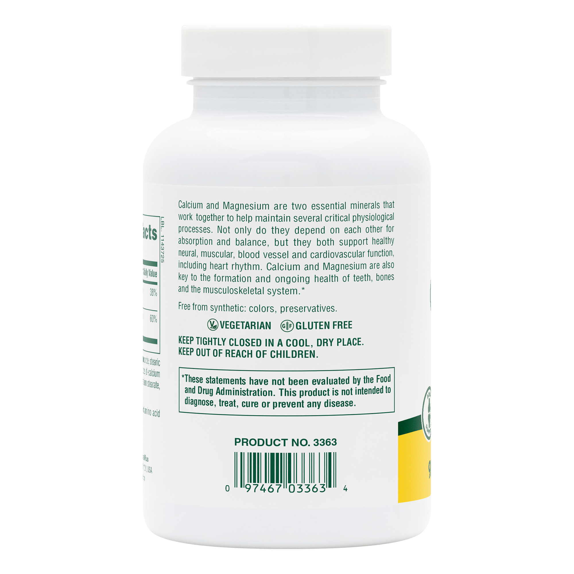 Calcium/Magnesium/Vitamin D3 with Vitamin K2 Tablets - 90 Count