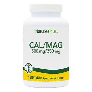 Frontal product image of Calcium/Magnesium 500 mg/250 mg Tablets containing 180 Count