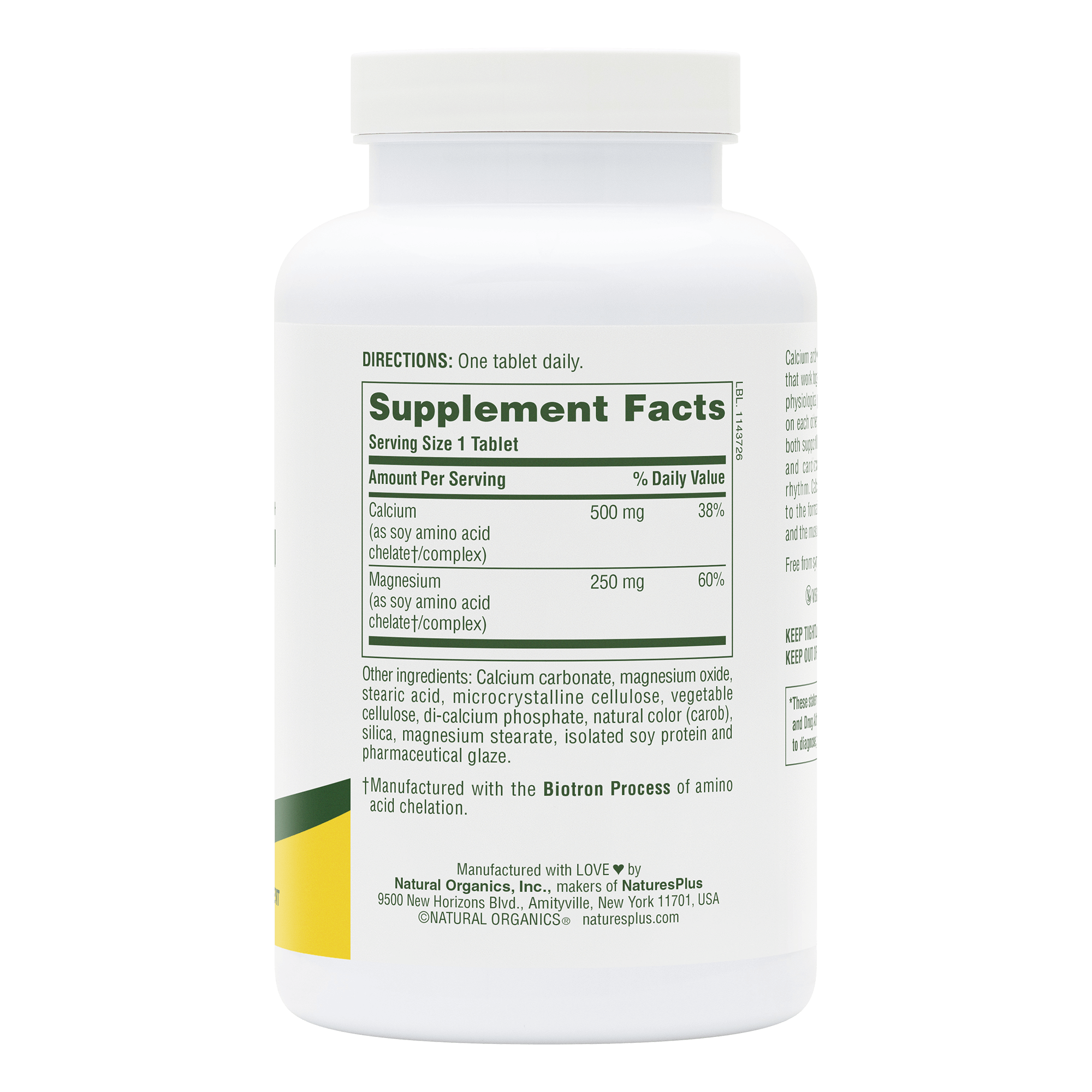 Calcium/Magnesium/Vitamin D3 with Vitamin K2 Tablets - 180 Count