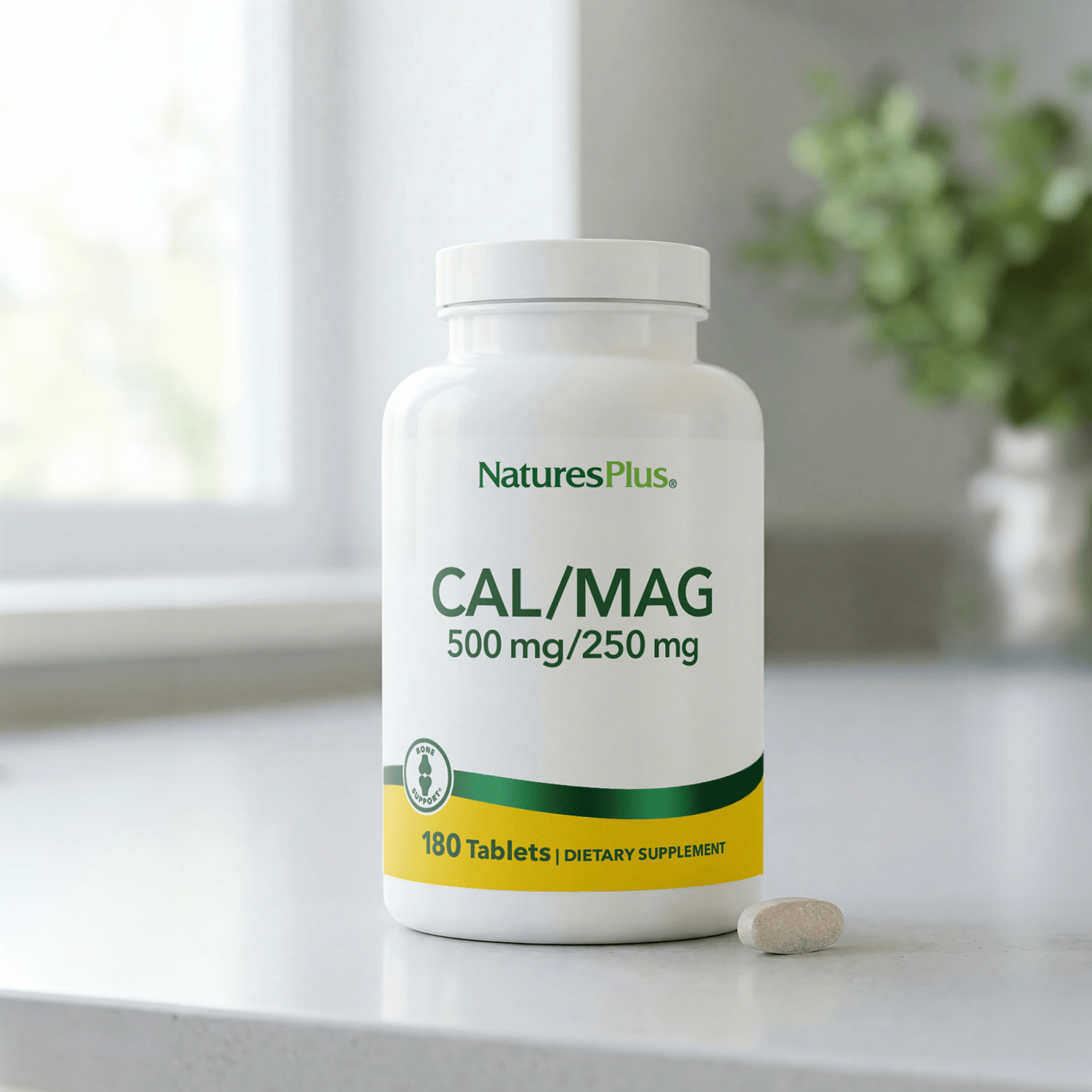 Calcium/Magnesium/Vitamin D3 with Vitamin K2 Tablets - 180 Count