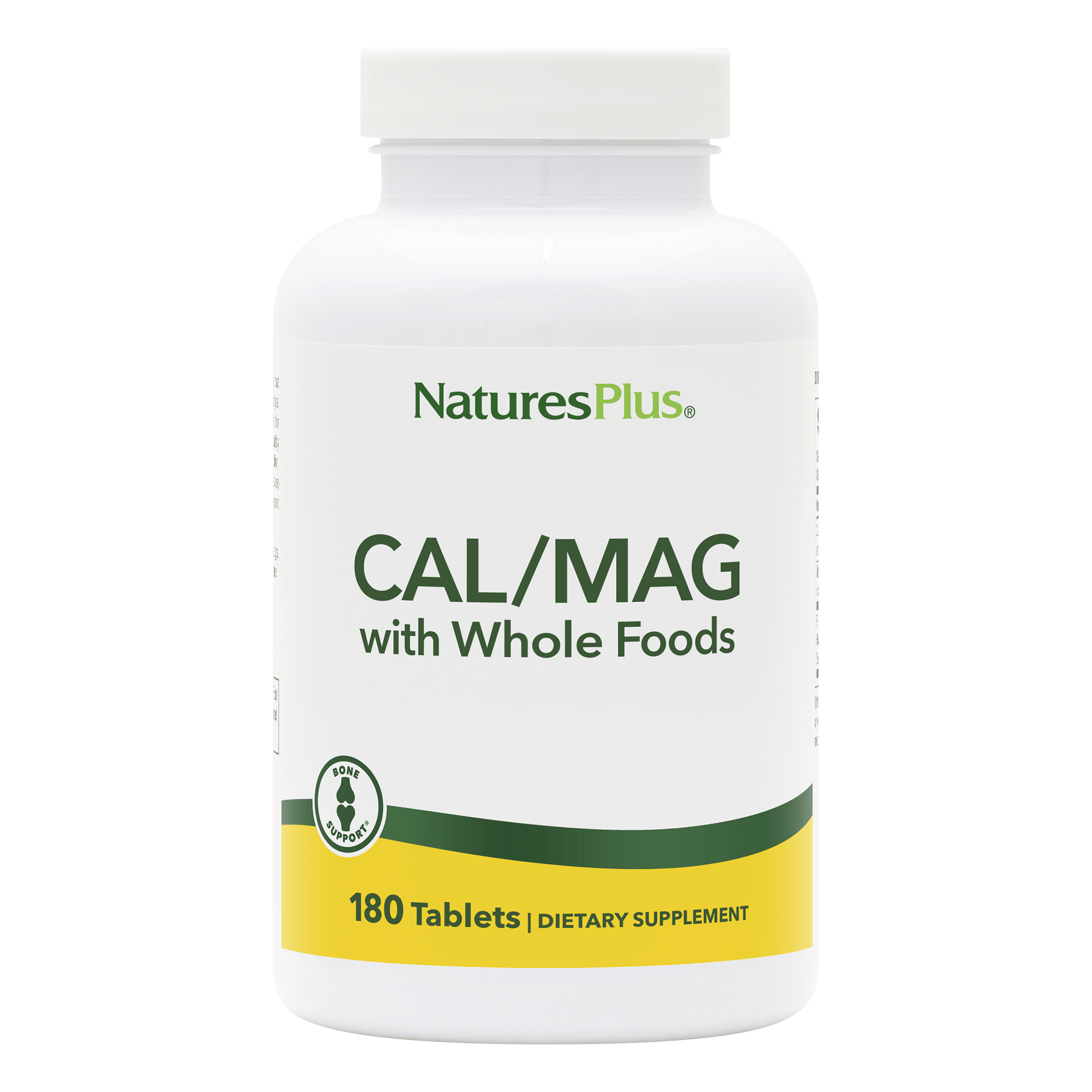 Calcium/Magnesium 500/250 mg Tablets - 180 Count