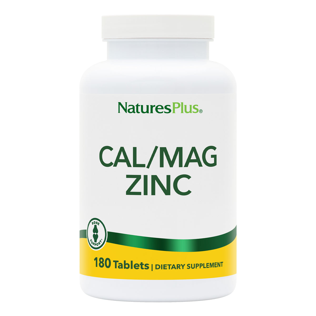 product image of Calcium/Magnesium/Zinc 1000/500/75 mg Tablets containing 180 Count