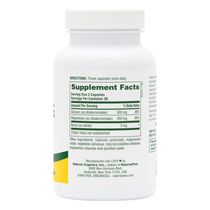 First side product image of Calcium/Magnesium Citrate Capsules containing 90 Count